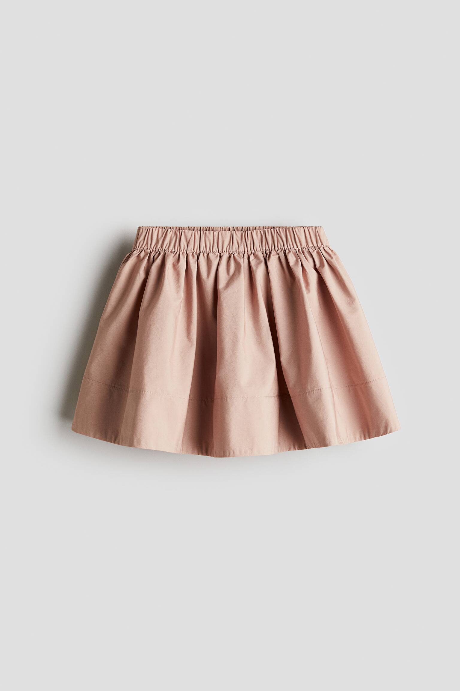 Flared Cotton Skirt - Dusty pink - 1