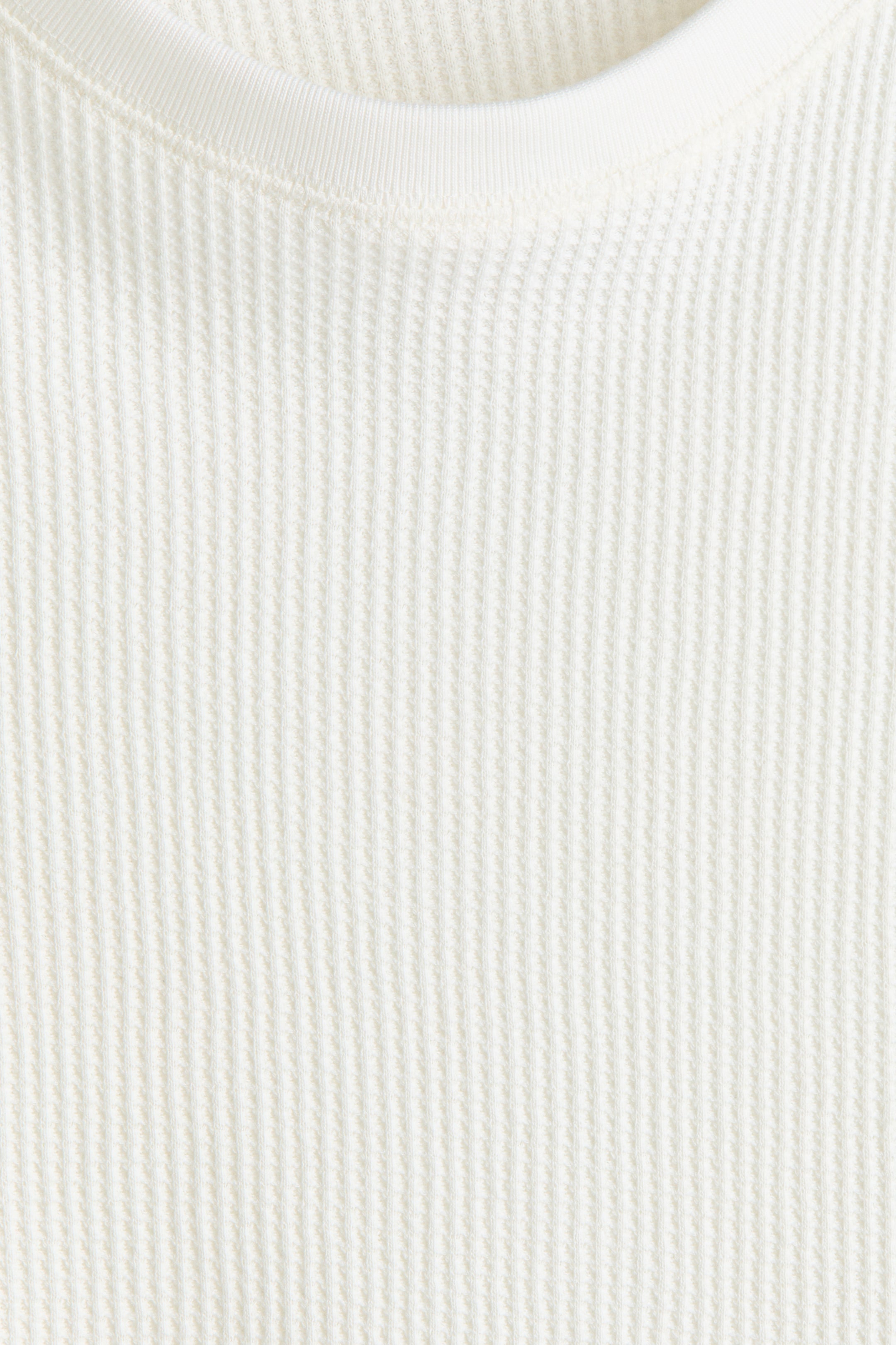 T-shirt gaufré classique à manches longues