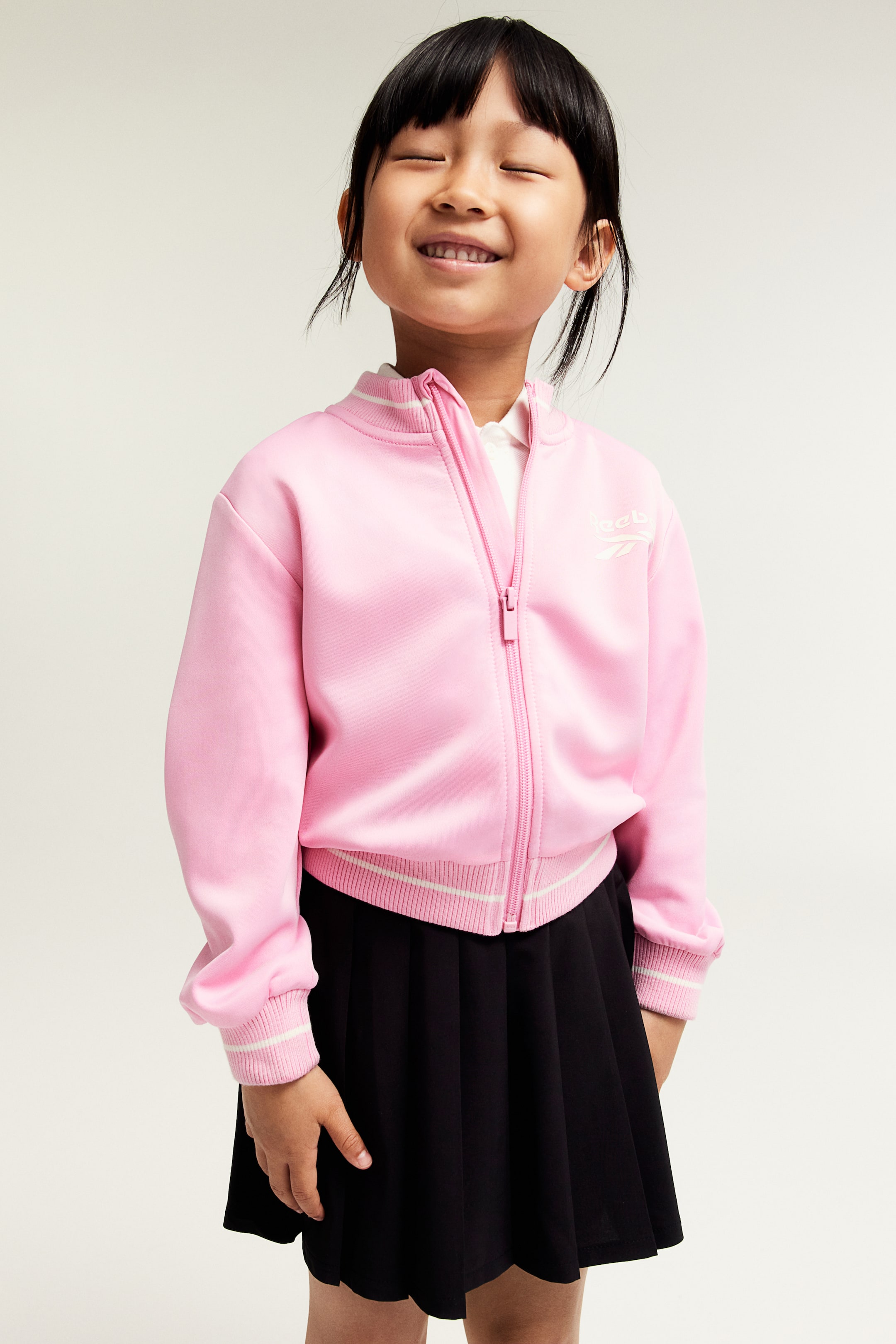 Print-motif track jacket - Pink/Reebok - Kids | H&M GB 2