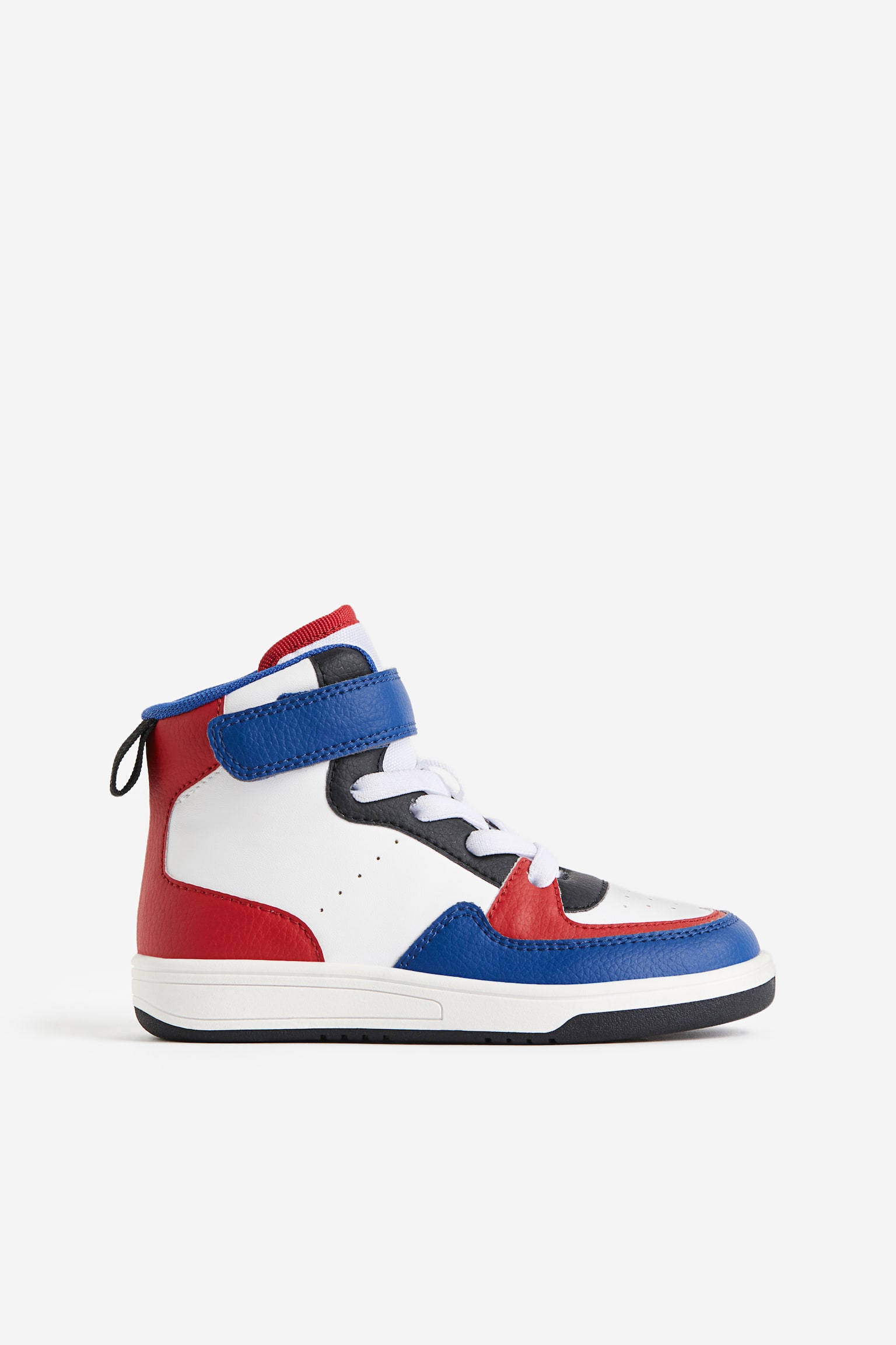 Block Colour Hi Top Sneakers - Red/Block colour/Light blue/Block colour - 4