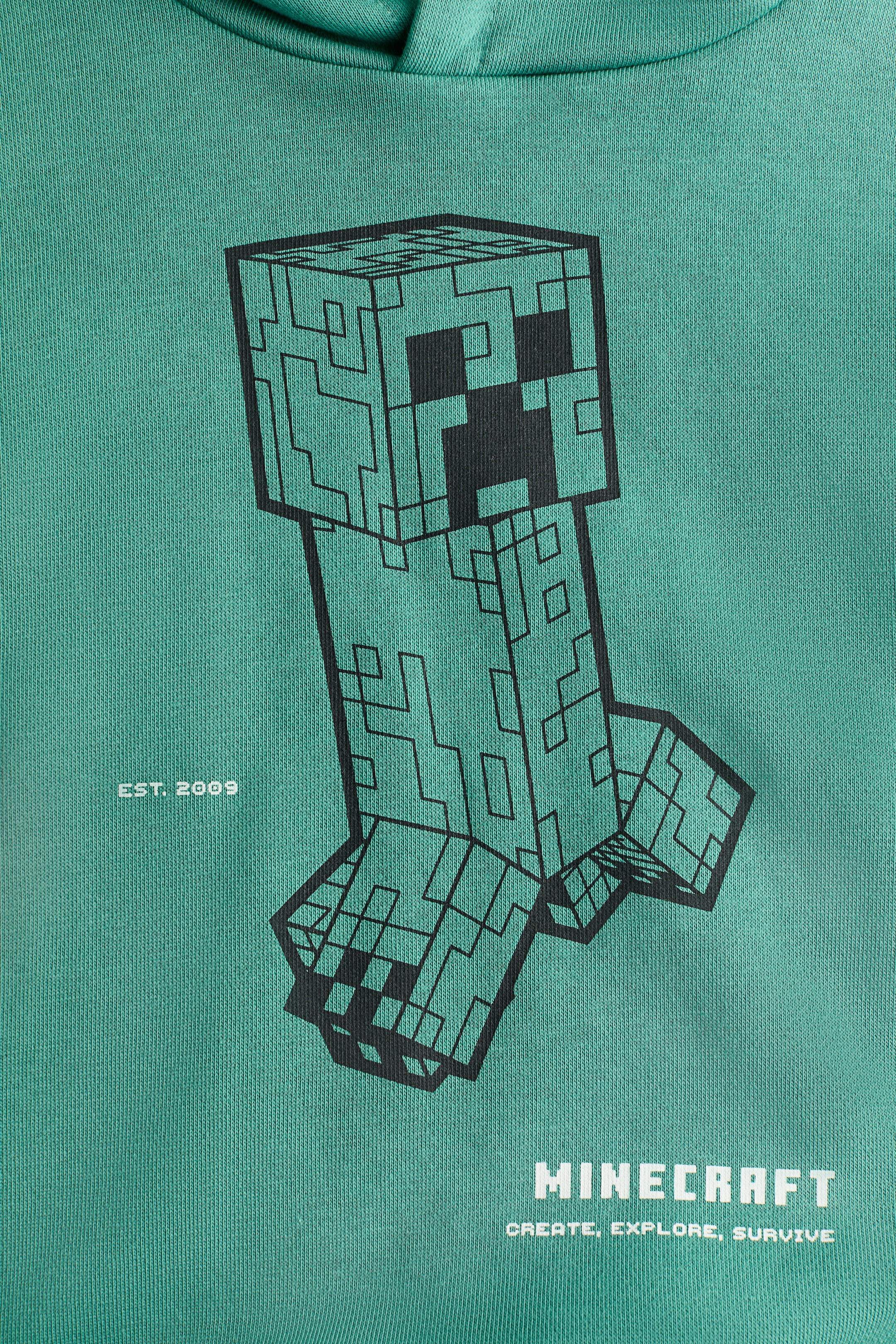 Prikaži veću sliku: Dukserica s kapuljačom i aplikacijama - Green/Minecraft - Kids | H&M RS 2