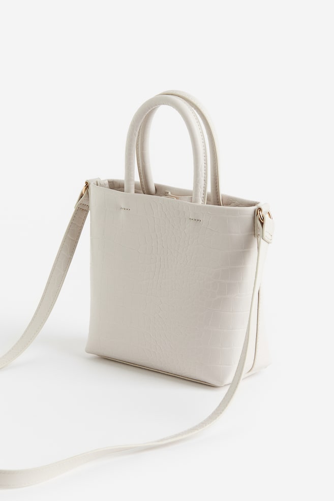 Shoulder bag - Natural white/Black - 3