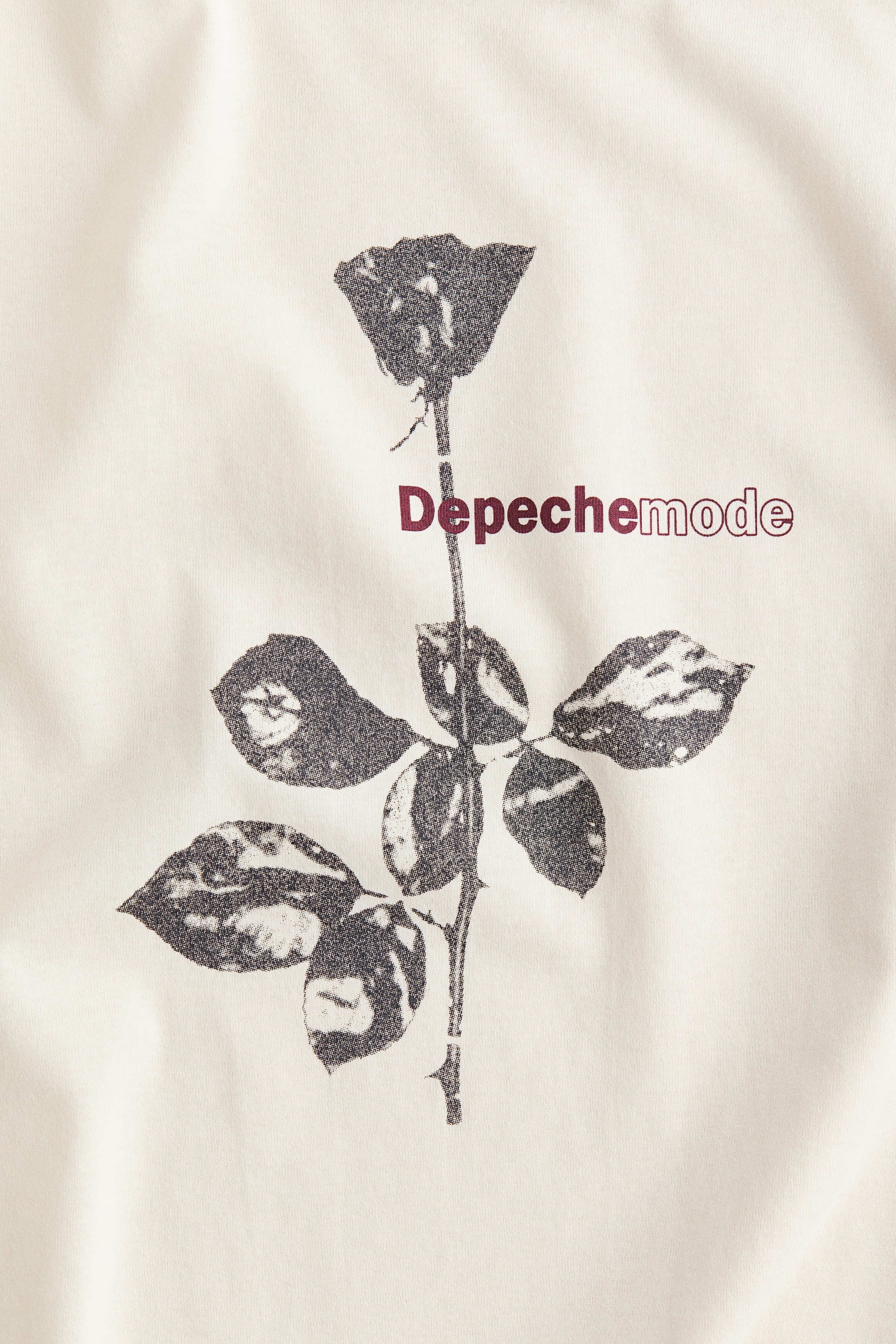 Oversized printed T-shirt - Light beige/Depeche Mode - Ladies | H\u0026M GB