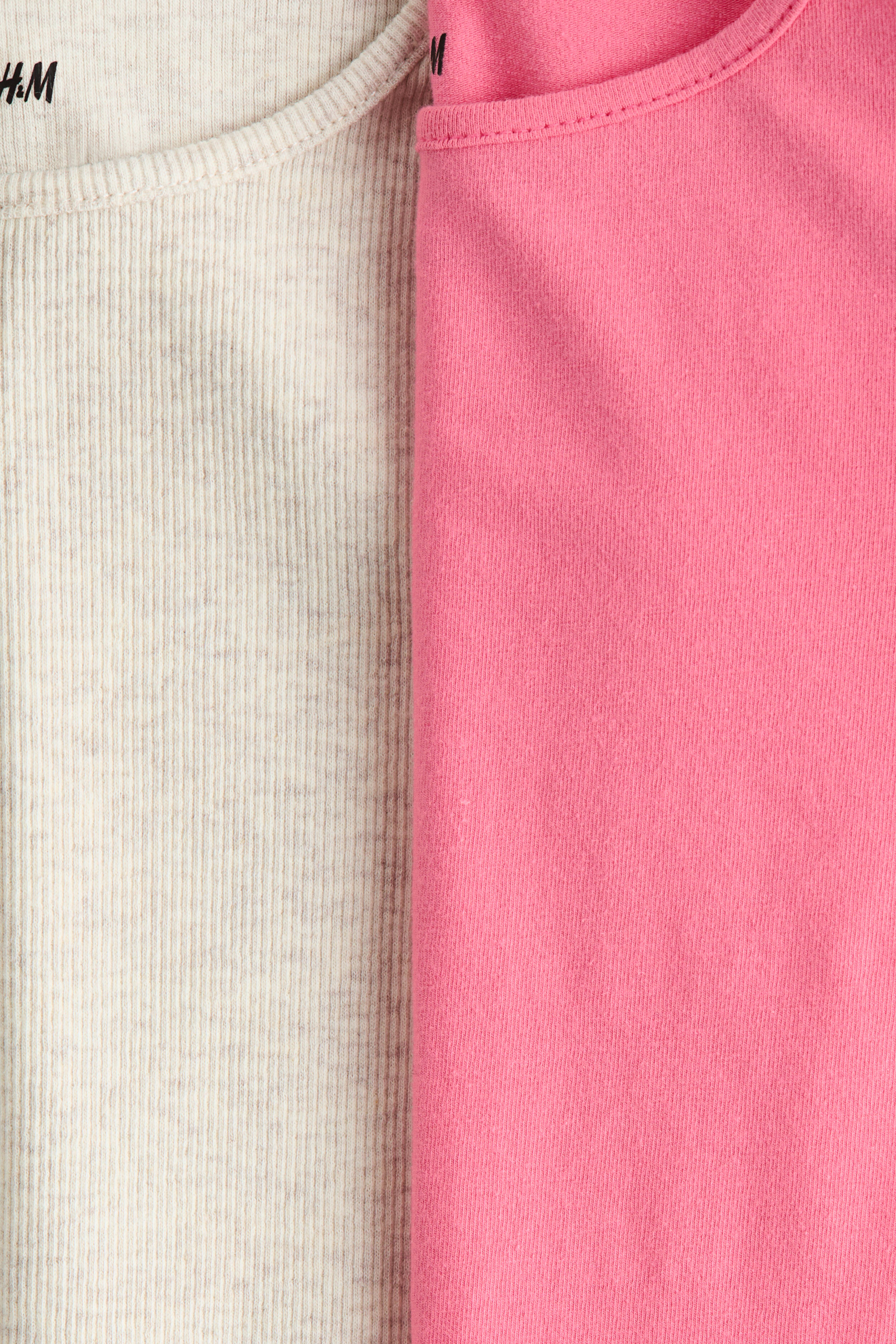 2-Pack Ruffle-Trimmed Jersey Tops