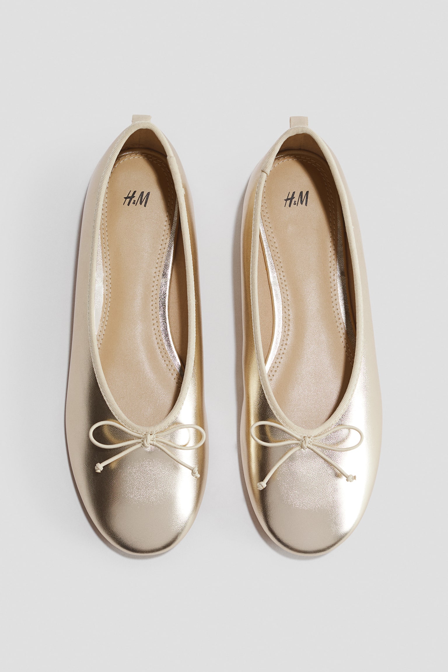 Ballerinaskor - Guld/Svart
