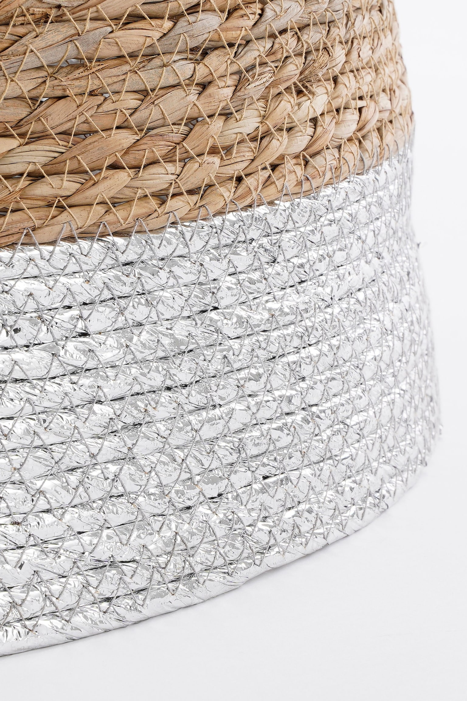 Jupe De Sapin Noël En Jonc De Mer - Argent/Brown/Doré/Blanc Cassé/Noir/Vert - 4