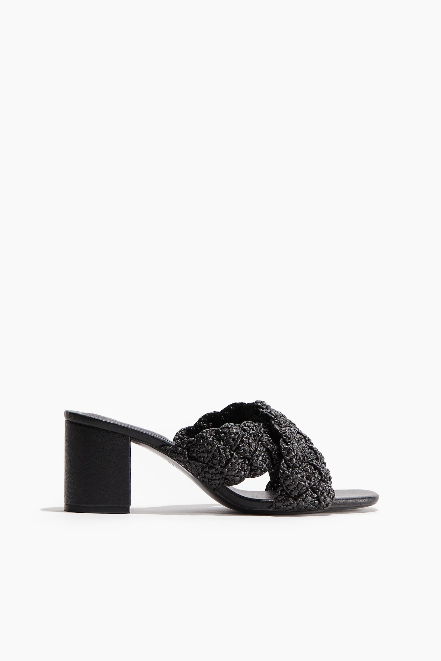 Heeled Sandals - Black - 1