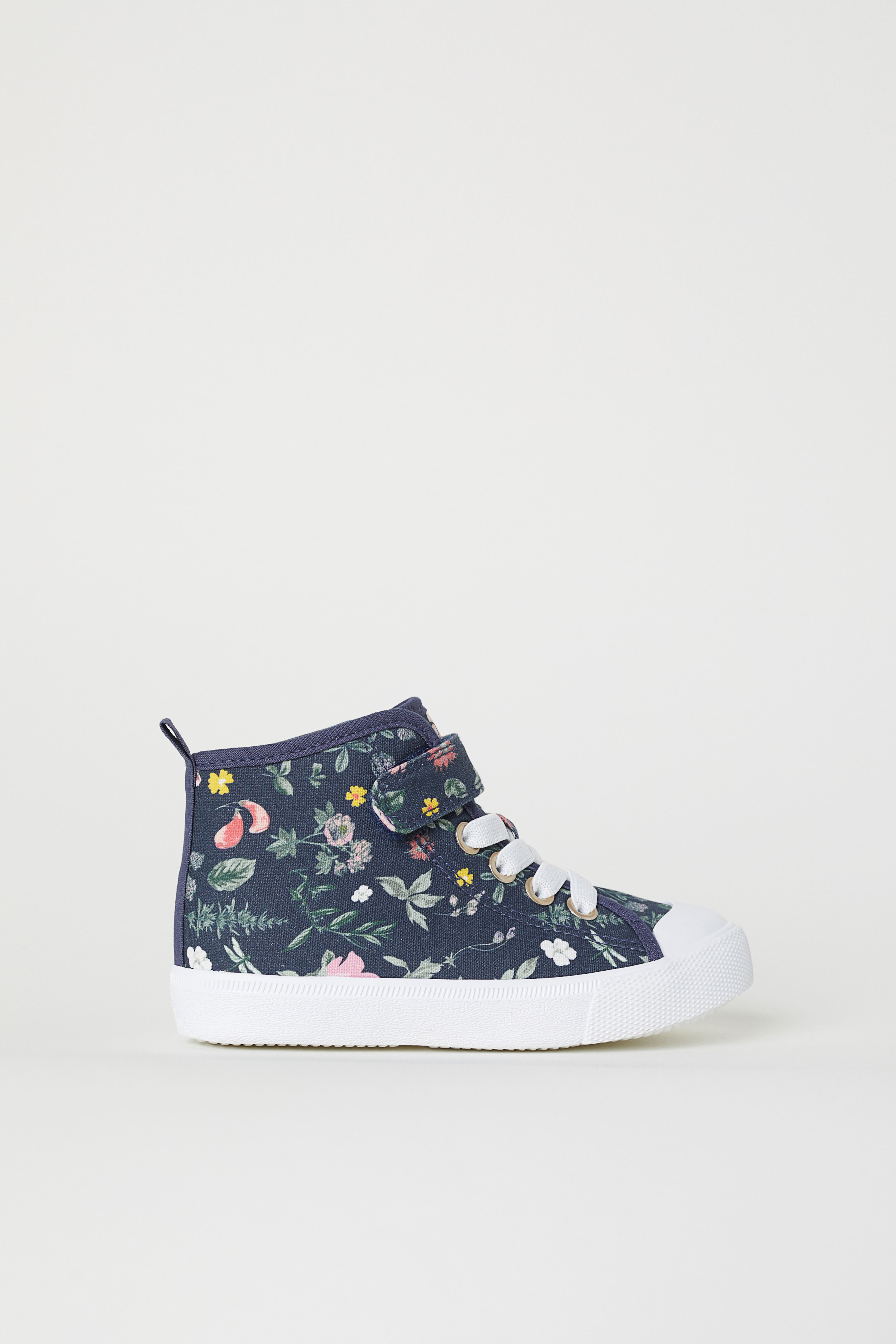 Hi top trainers Dark blue Floral Kids H M GB