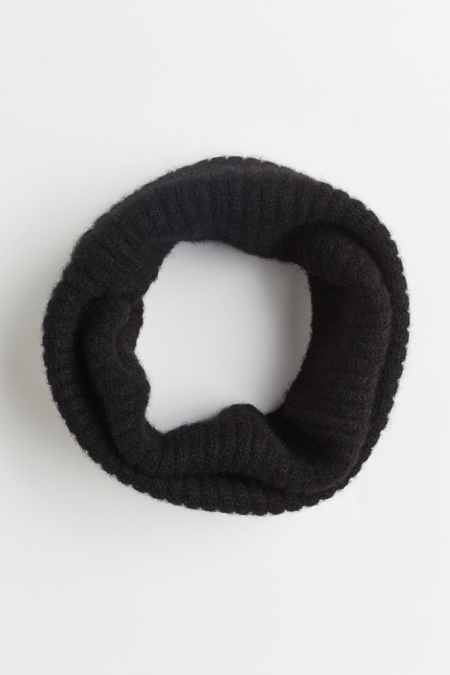 Cashmere tube scarf - Black/Beige - 1