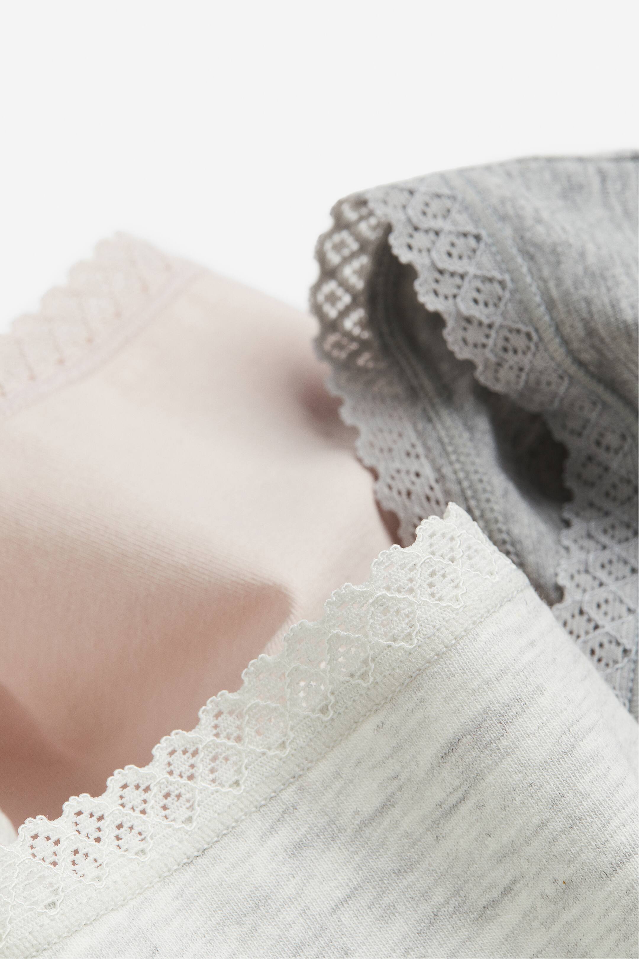 Agrandir l'image: Lot de 7 culottes Hipster - Rose poudré/gris clair chiné - FEMME | H&M FR 3