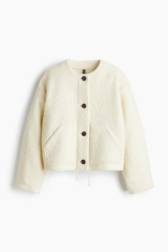 Женские куртки H&M Teddy Fleece Jacket