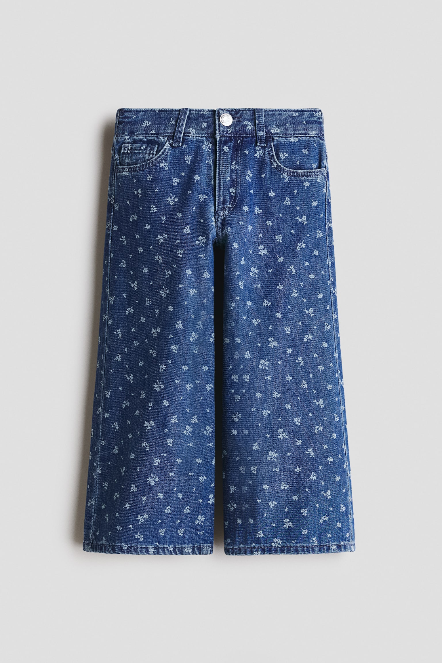 Wide-Leg Jeans with Motif - Denim blue/floral/Light denim blue/hearts/Light denim blue/bows