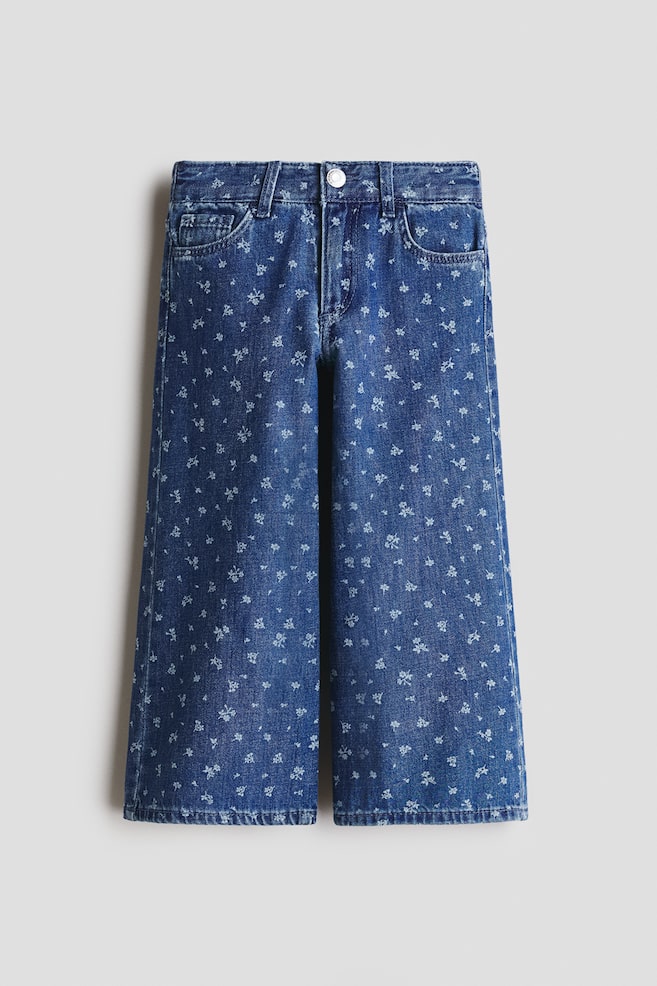 Wide-Leg Jeans with Motif - Denim blue/floral/Light denim blue/hearts/Light denim blue/flowers/Denim blue/flowers - 1