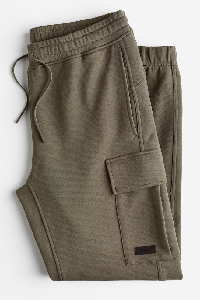 DryMove™ Cotton cargo joggers - Khaki green/Black/Dark brown - 5