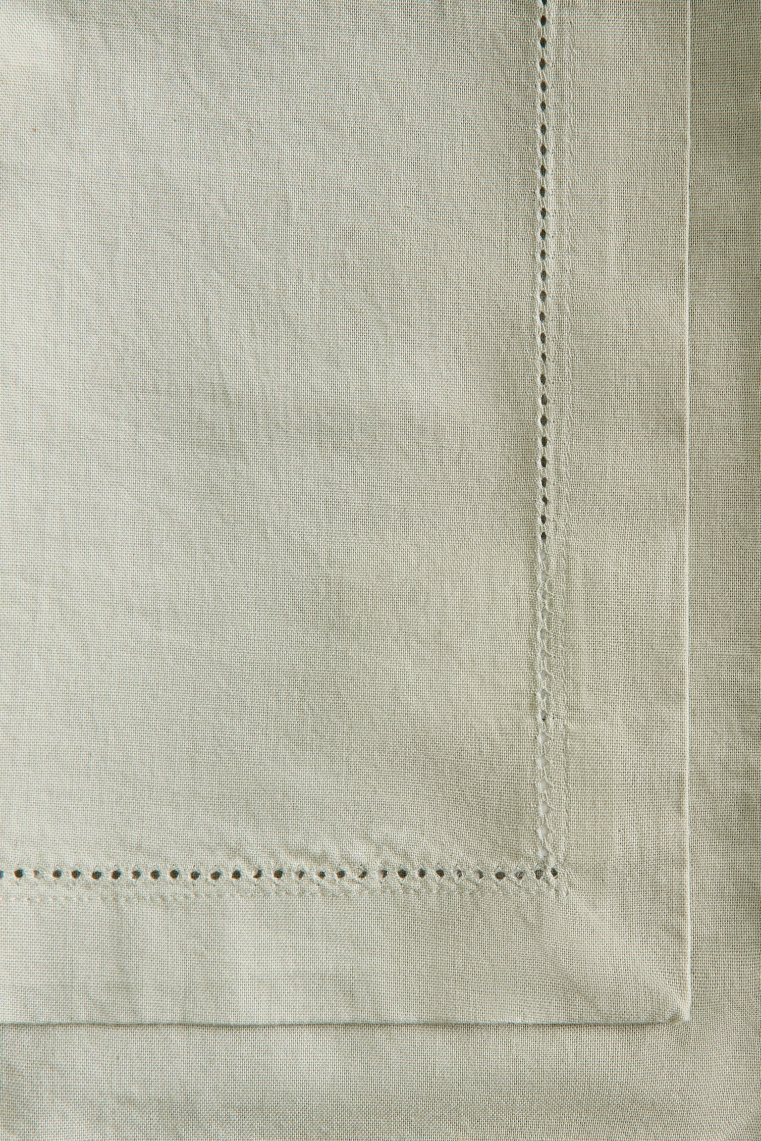Cotton tablecloth - Sage green/White/Light beige/Light pink - 2