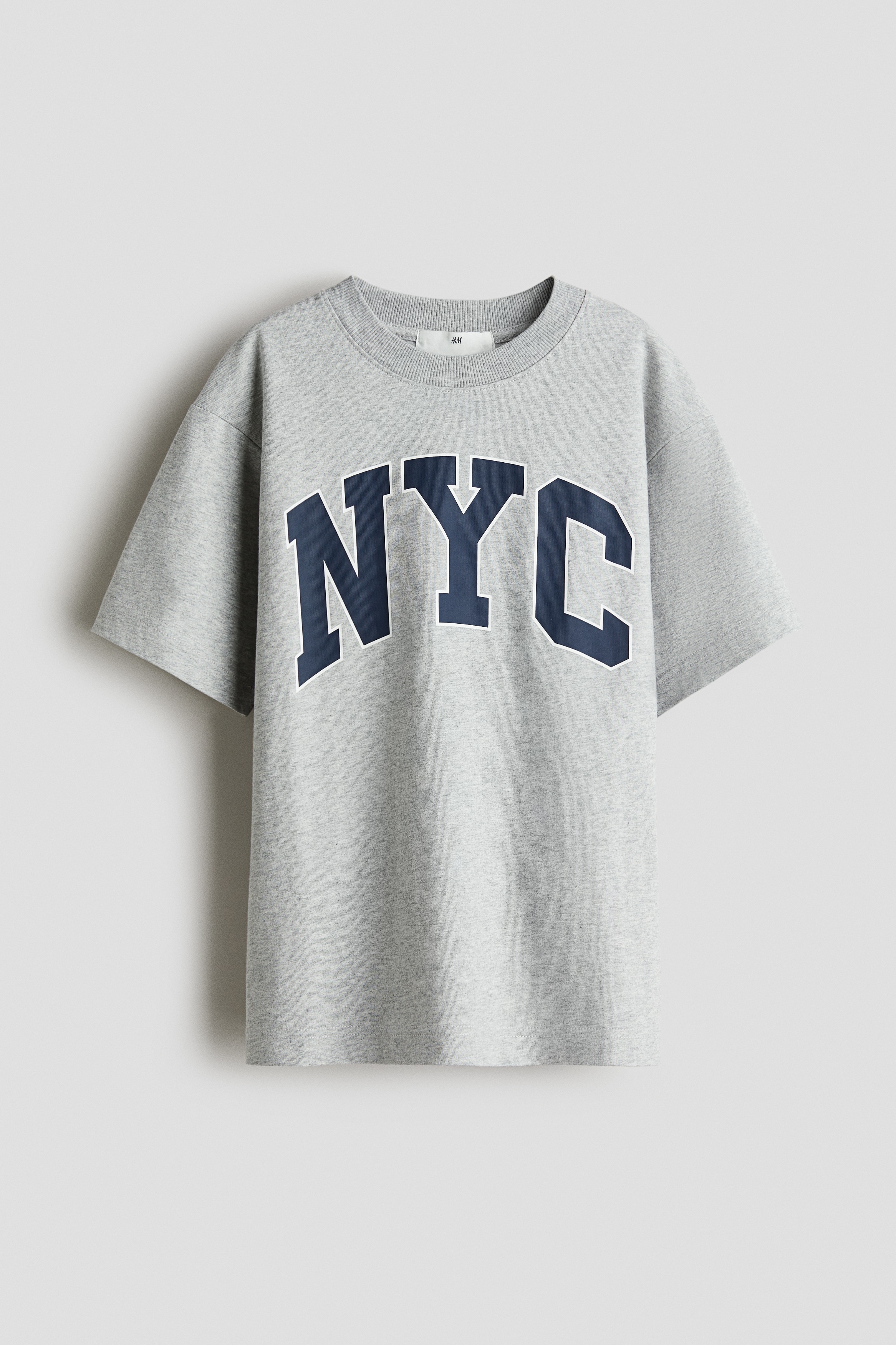 Print Cotton Tee - Grey marle/NYC/Black/Tie dye/White/Surf Shop/Yellow/Cali/Blue/Oceanside/Pink/California