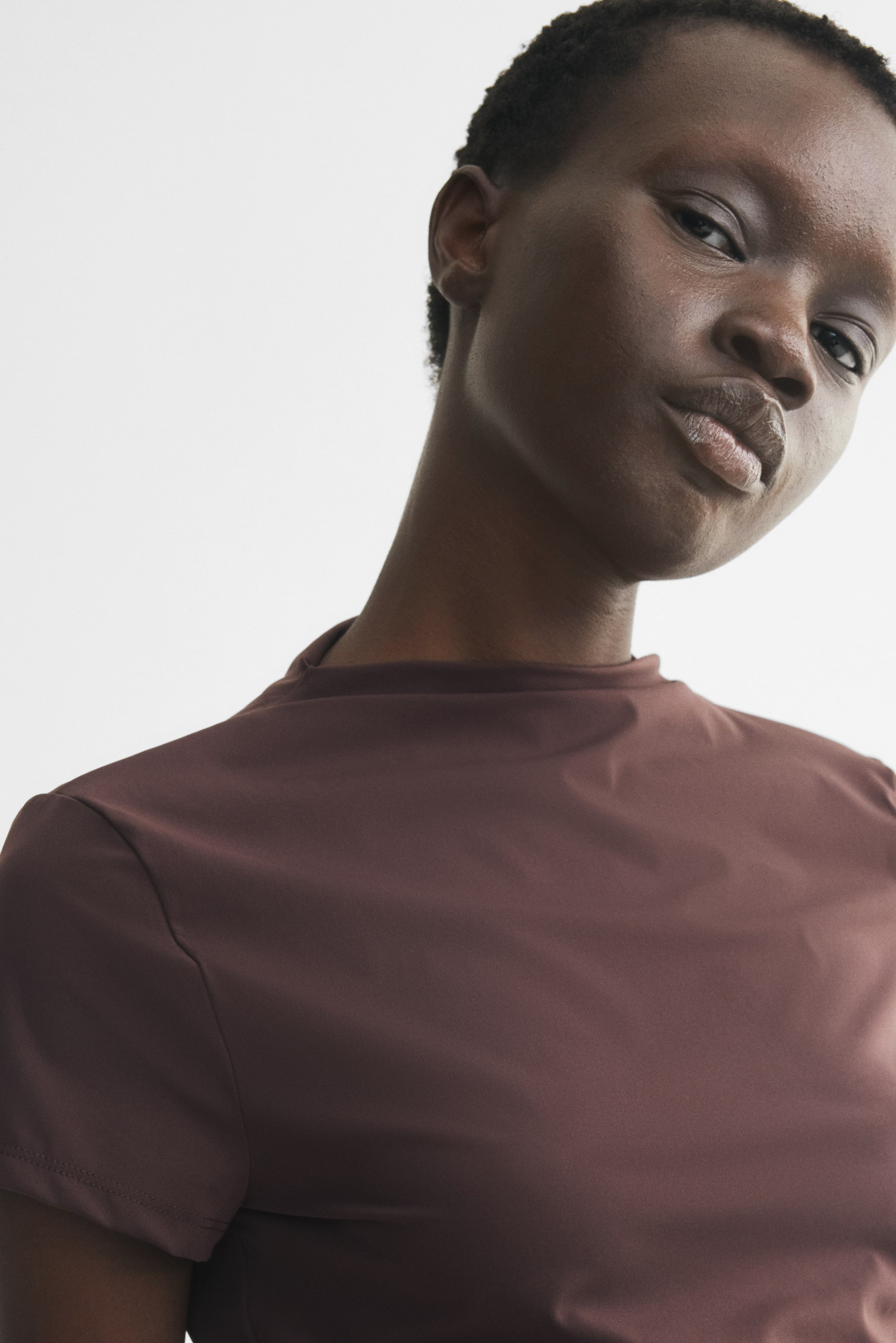 Stand-Up Collar Ponte Top