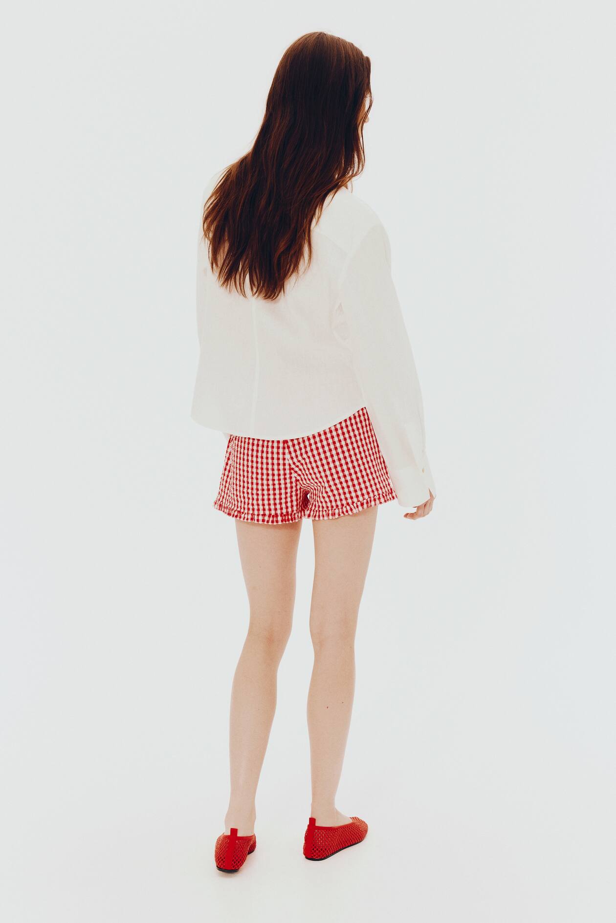 Gathered Linen-Blend Shirt - image 3