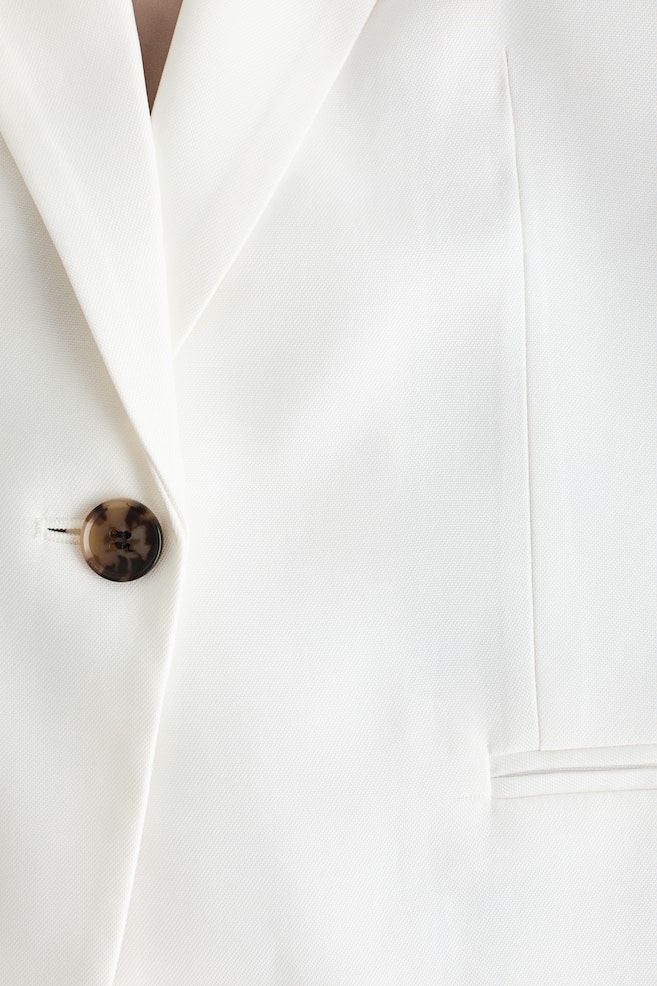Short-Sleeved Jacket - White/Dark brown/Dark rust brown - 2