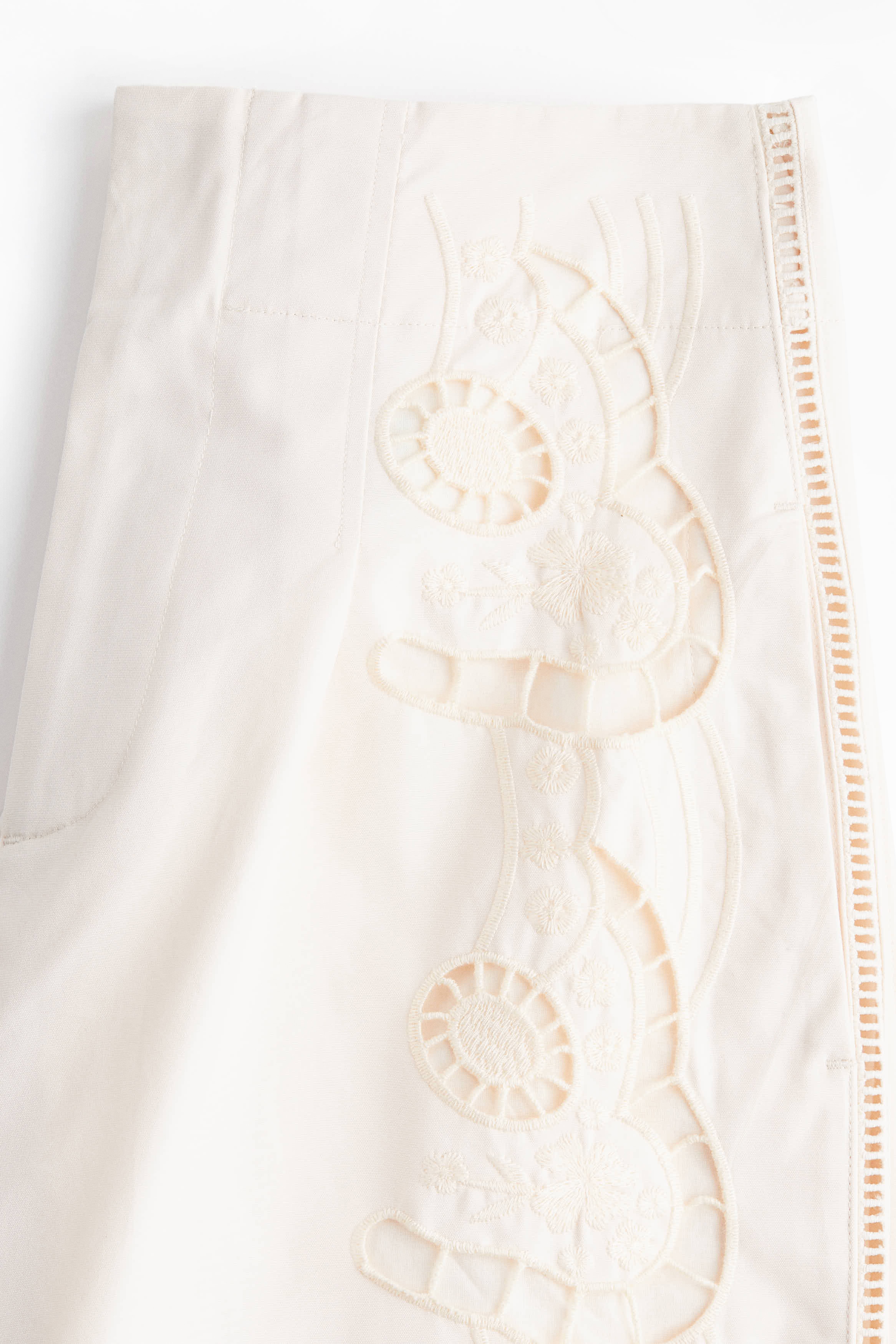 Broderie anglaise trousers