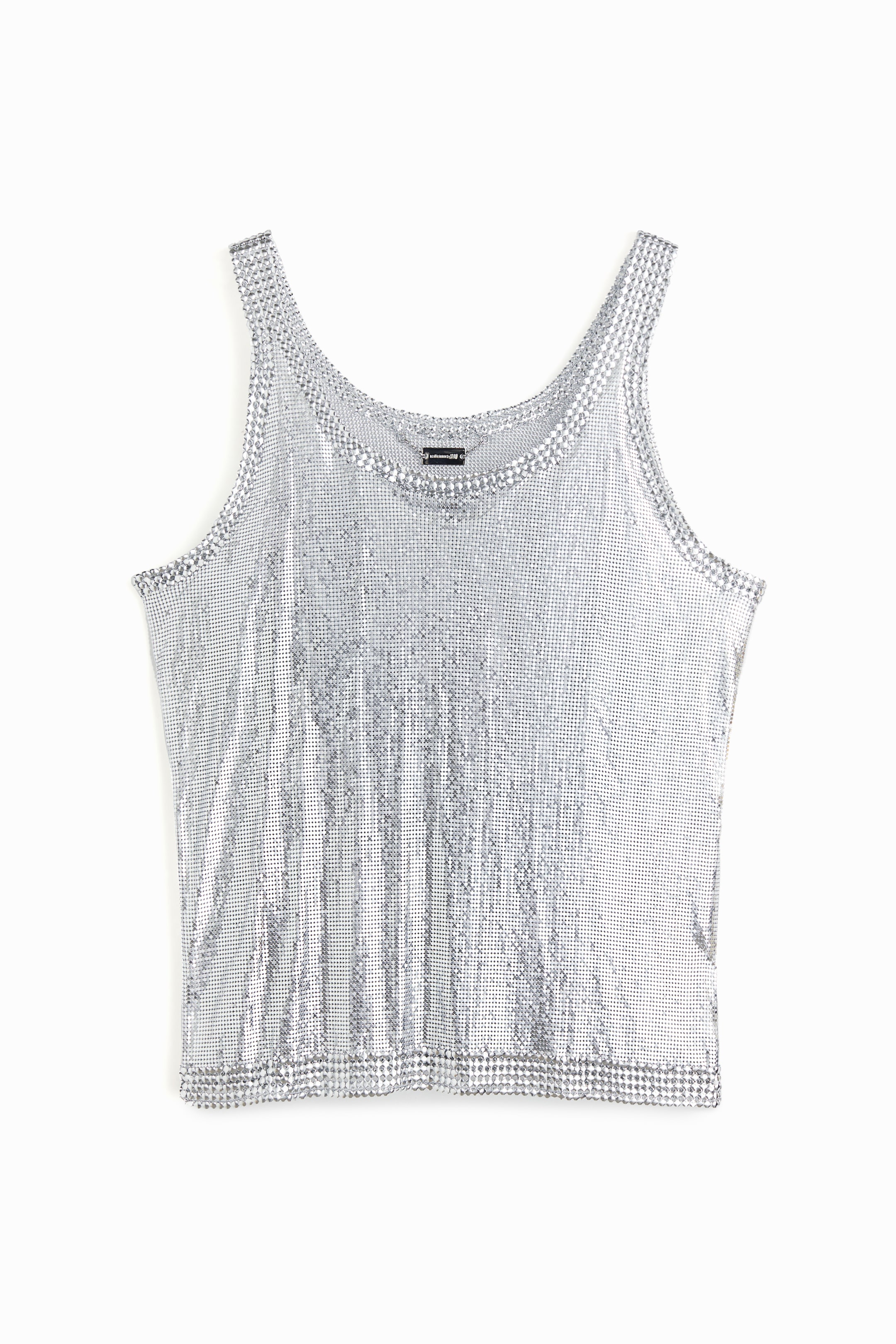 Agrandir l'image: Débardeur en maille métallique - Argenté - HOMME | H&M FR 1