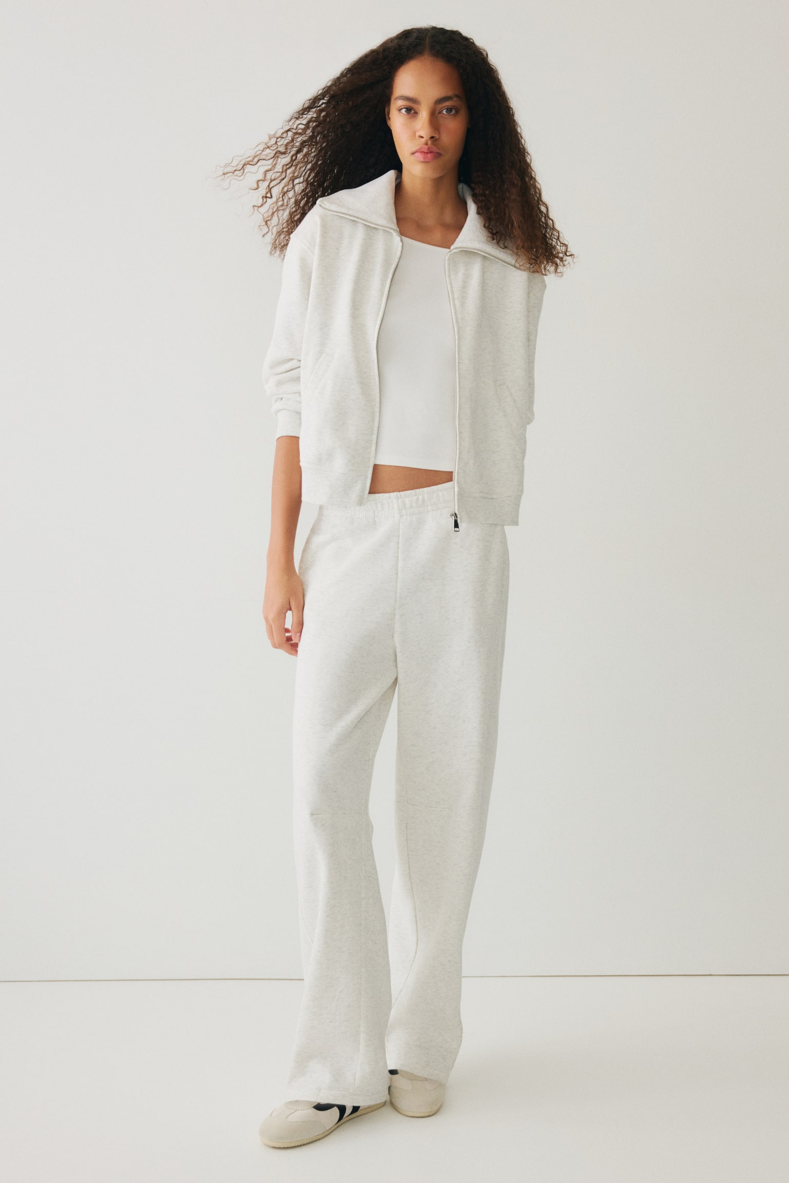 Комплекты H&M 2-piece Sweatsuit, цвет: Светлый серый меланжевый — фото 4
