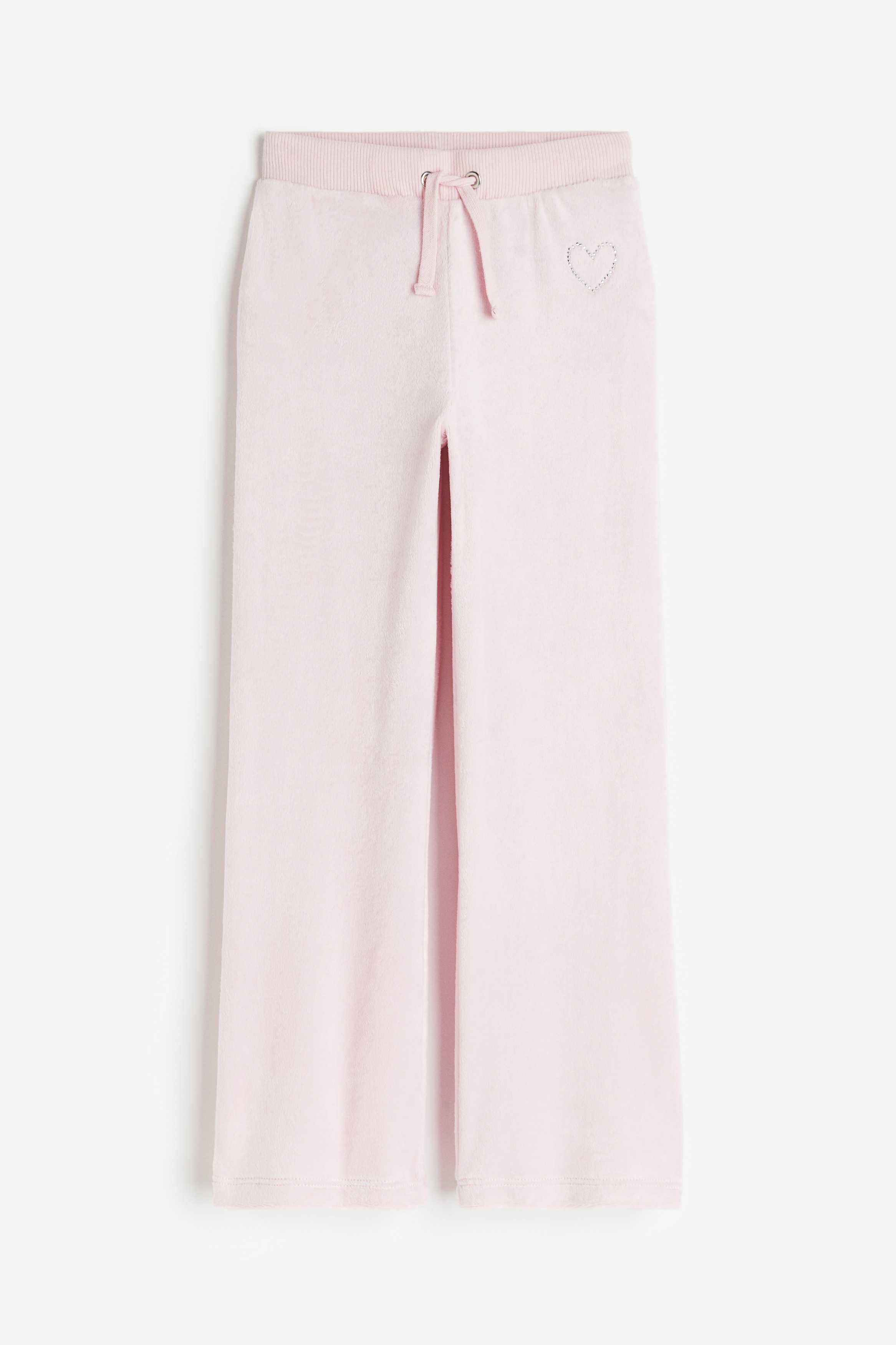 Velour Pants - Light pink/heart - Kids | H&M US