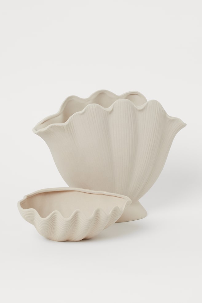 Shell-shaped bowl - Light beige - 3