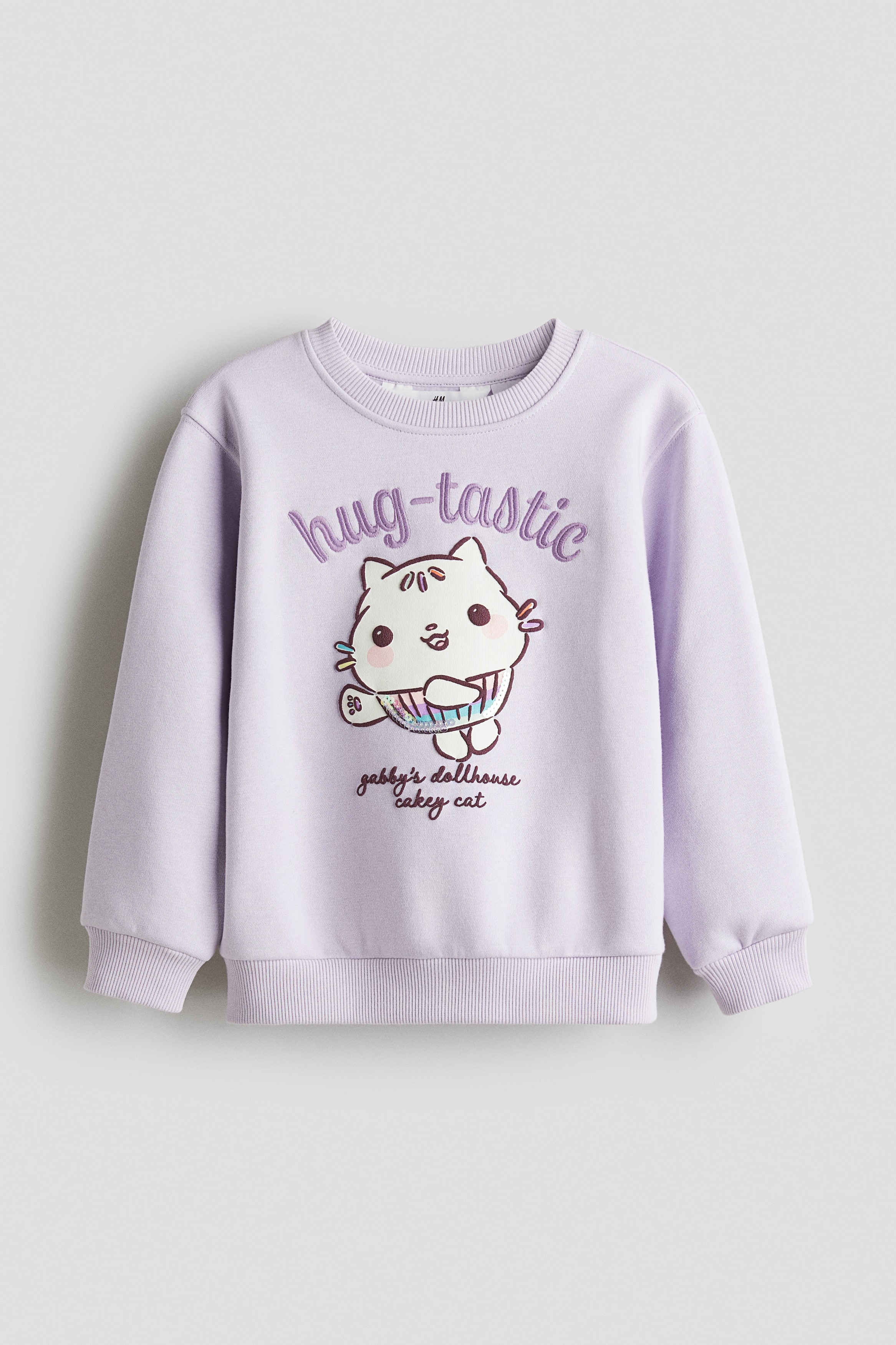 H & M - デザインスウェットシャツ - パープル