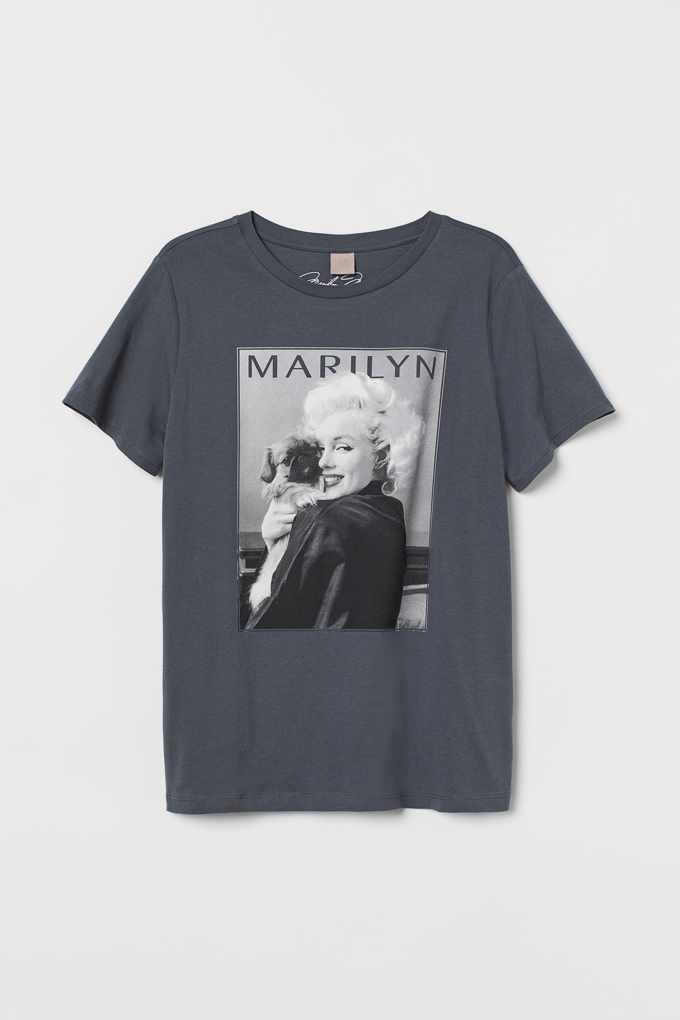 查看大圖: H&M+ 圖案T恤 - 深灰色/Marilyn Monroe - Ladies | H&M 1