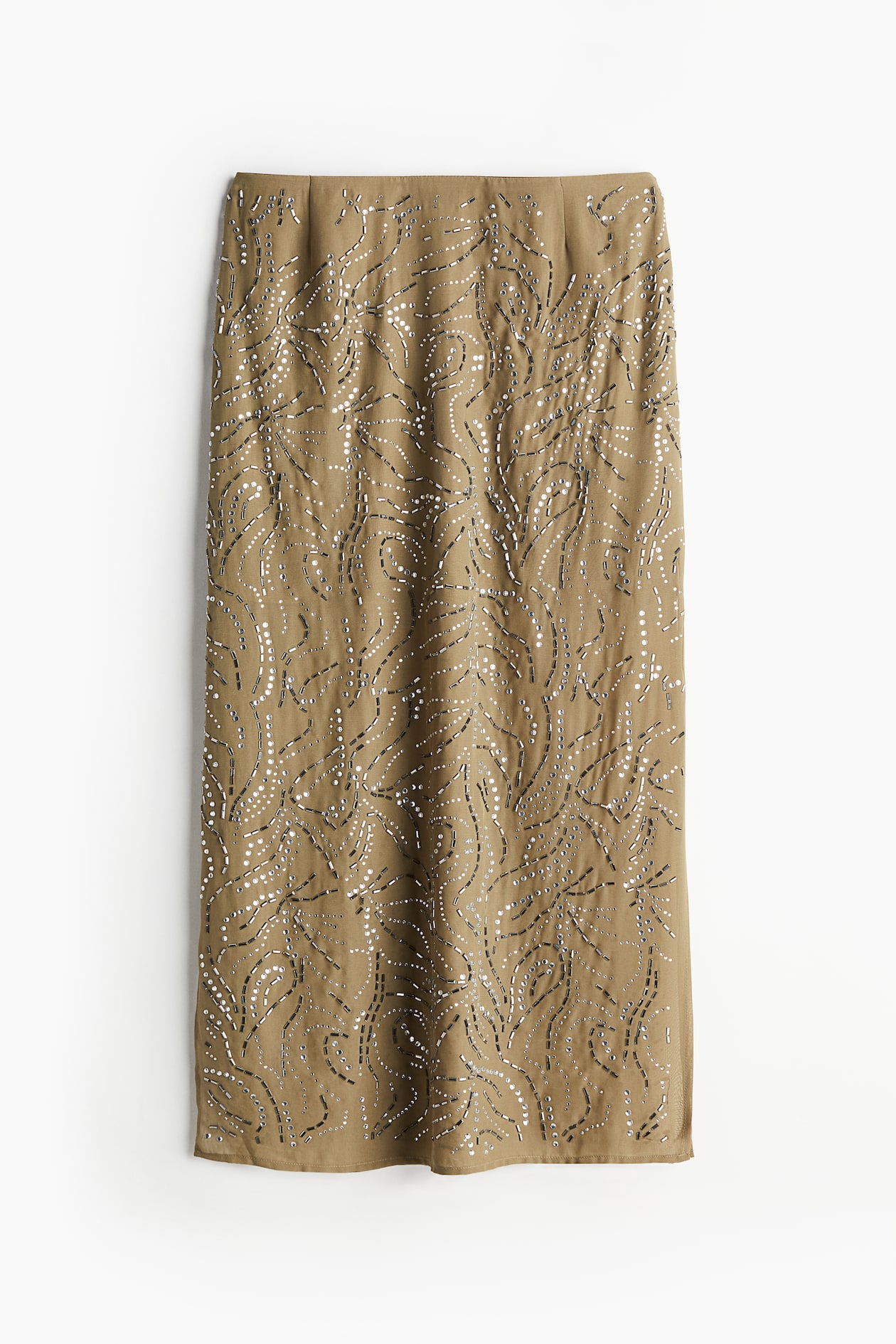 Rhinestone-Embellished Skirt