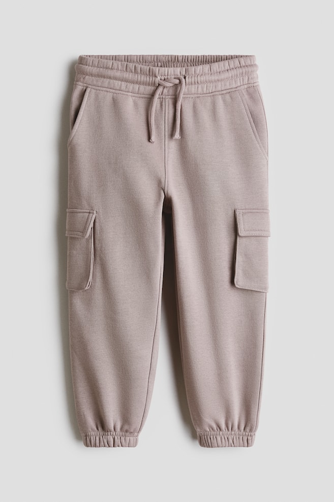 Brushed-inside cargo joggers - Mole/Black/Navy blue/Khaki green/Brown/Dusty blue - 1