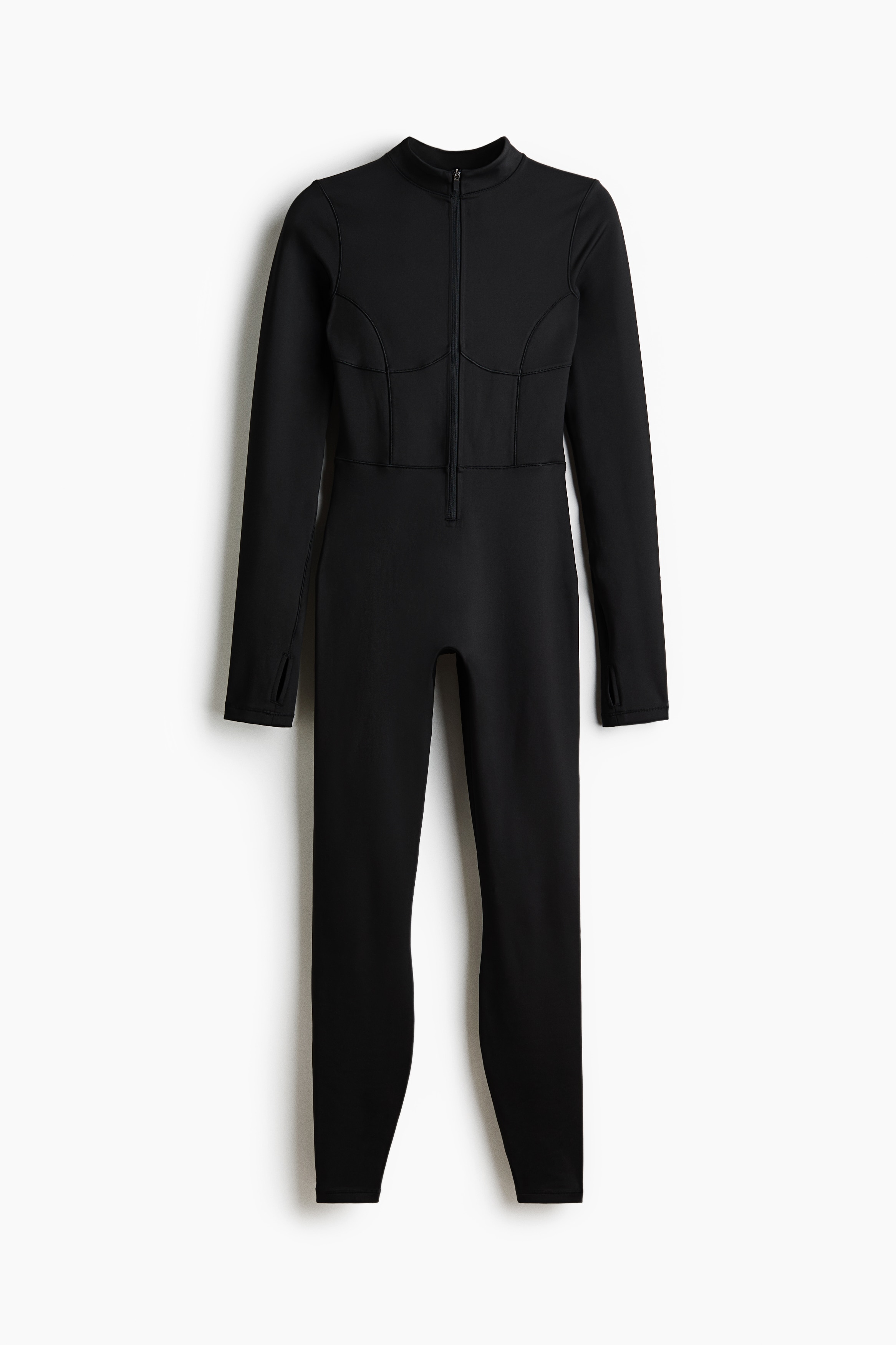 Warming sports unitard with DryMove™ - Black