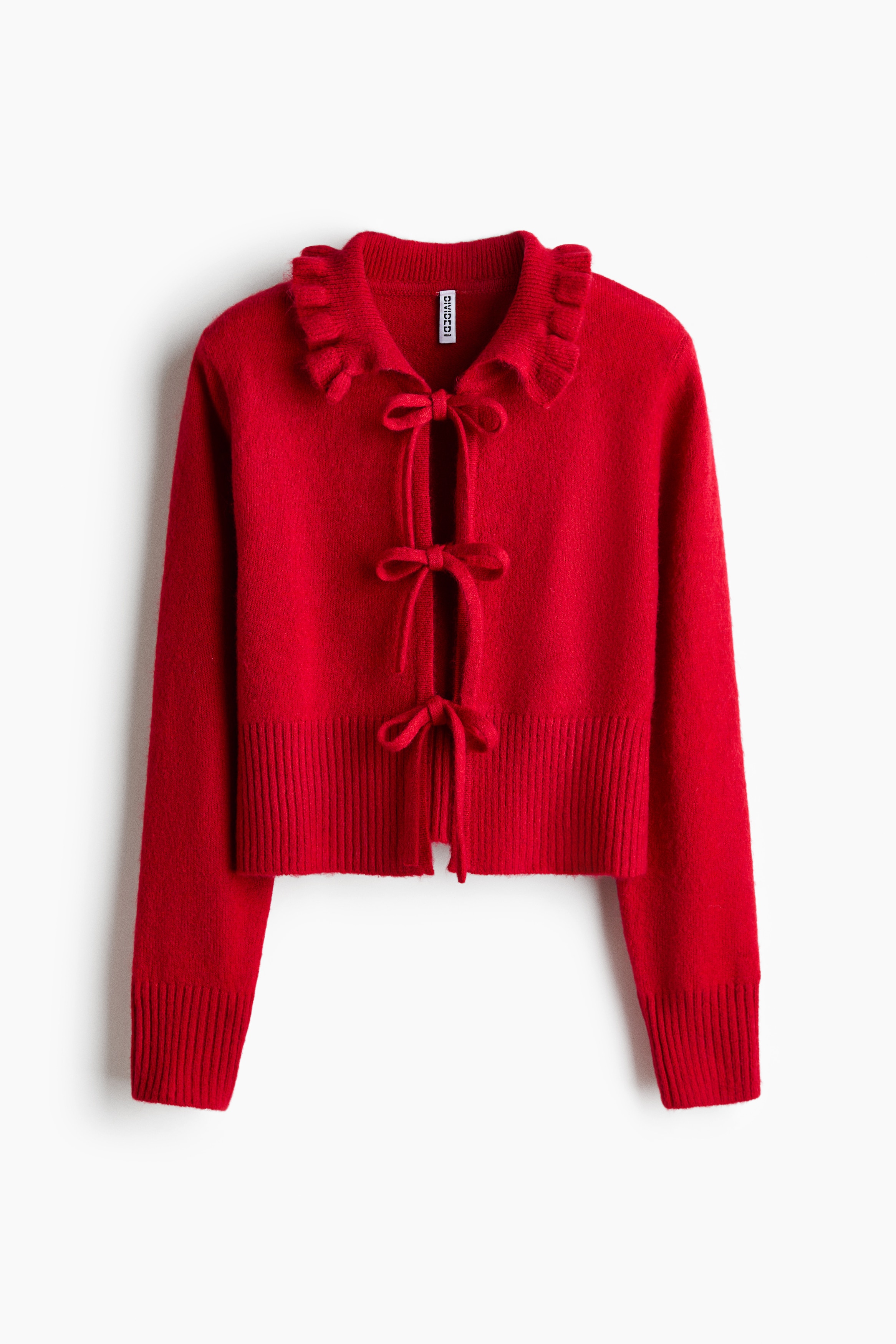 H&M カーディガン タイフロントカーディガン - レッド - レディース | H&M JP