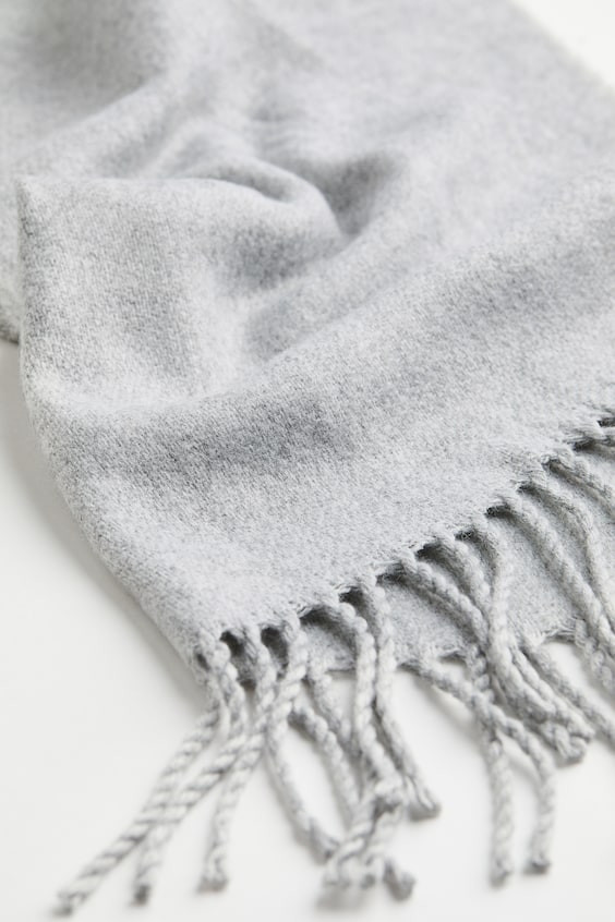 Woven Scarf - Light gray - Ladies | H&M US