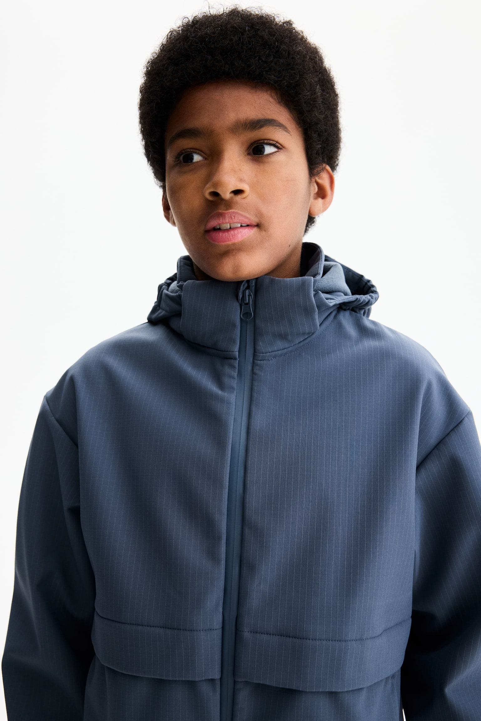 Water-repellent softshell jacket - Steel blue/Black - 5