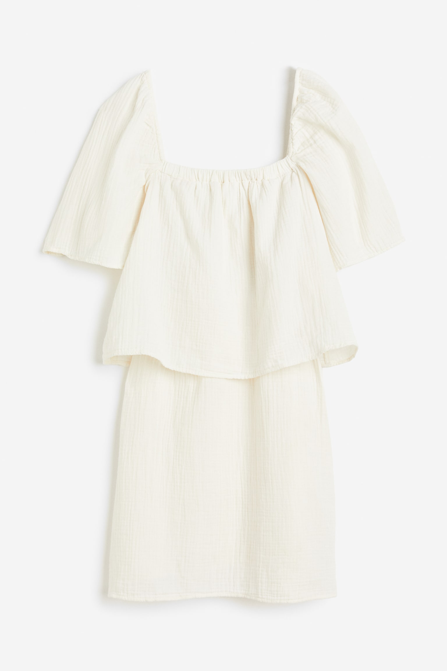 MAMA A-line Nursing Dress - Cream - 1