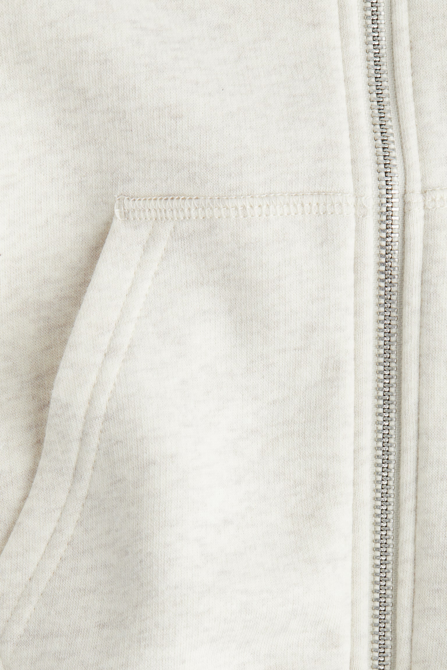 Детская куртка H&M Hooded, цвет: Кремовый меланжевый — фото 4