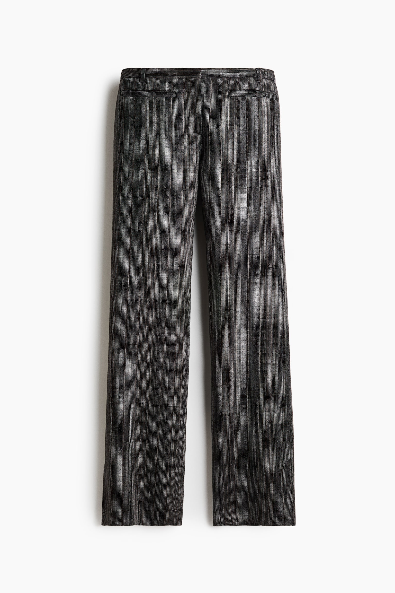 Женские брюки H&M Slit-Hem Wool, цвет: Чёрный