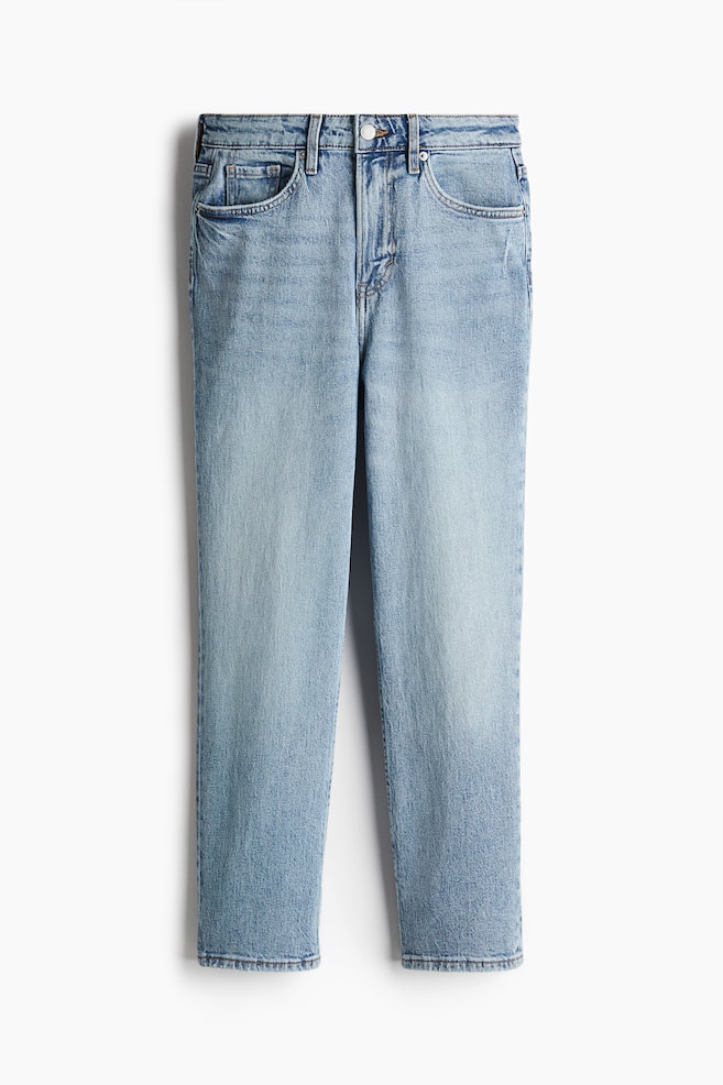Curvy Fit Slim Straight High Ankle Jeans - Light denim blue/Pale denim blue/Black/White - 1