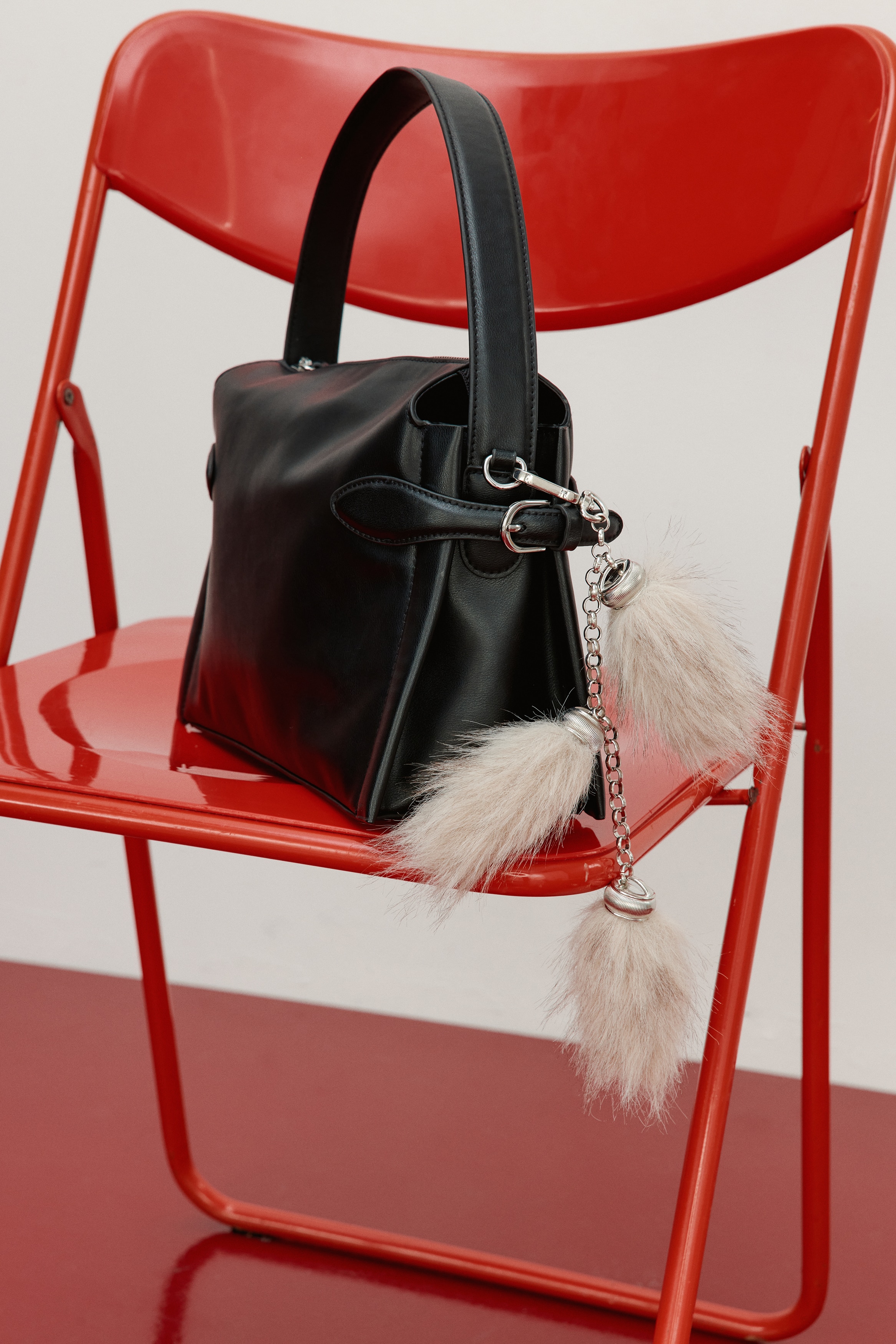 H & M - バッグチャーム - ベージュ