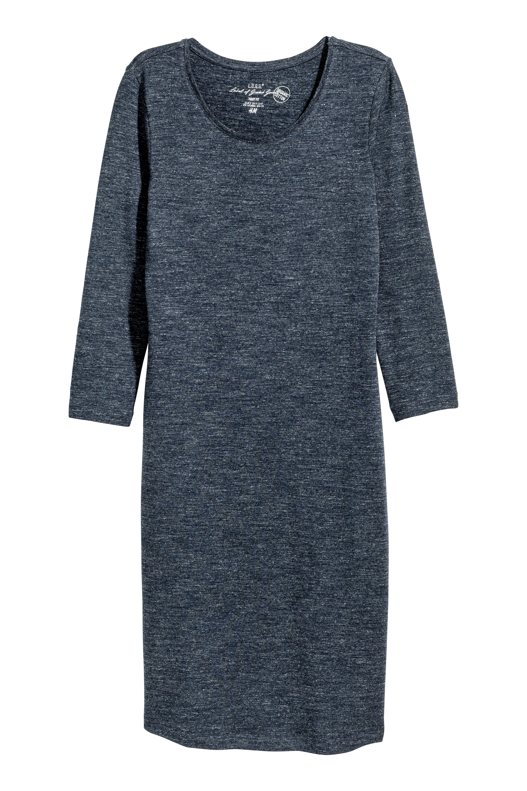 View larger image: Jersey dress - Dark blue marl - Ladies | H&M GB 1