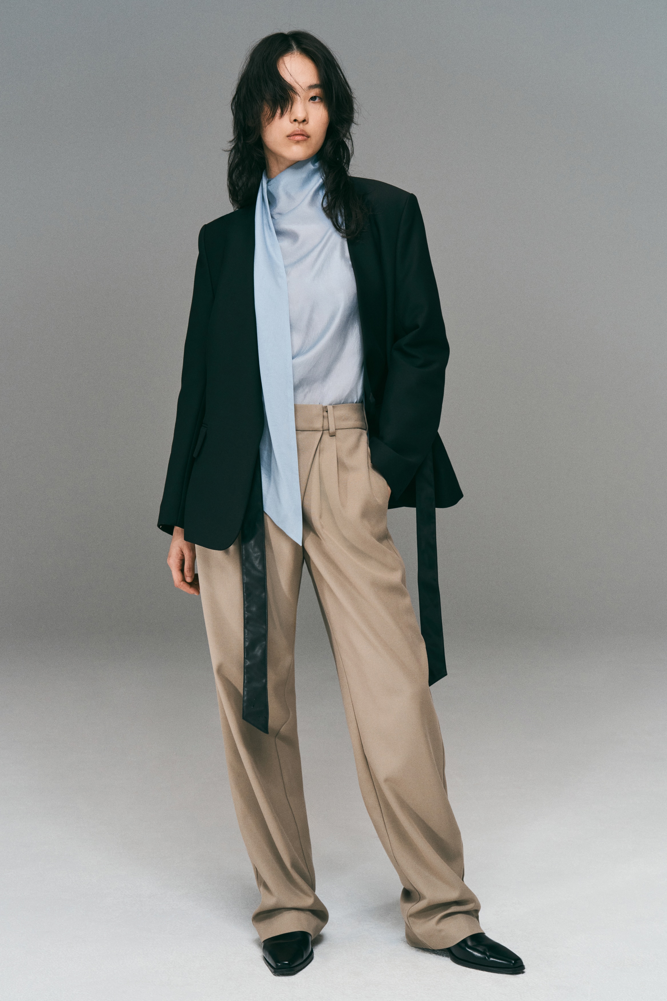 H & M - ラップディテール テーラードパンツ - ベージュ H & M - ラップディテール テーラードパンツ - ベージュ