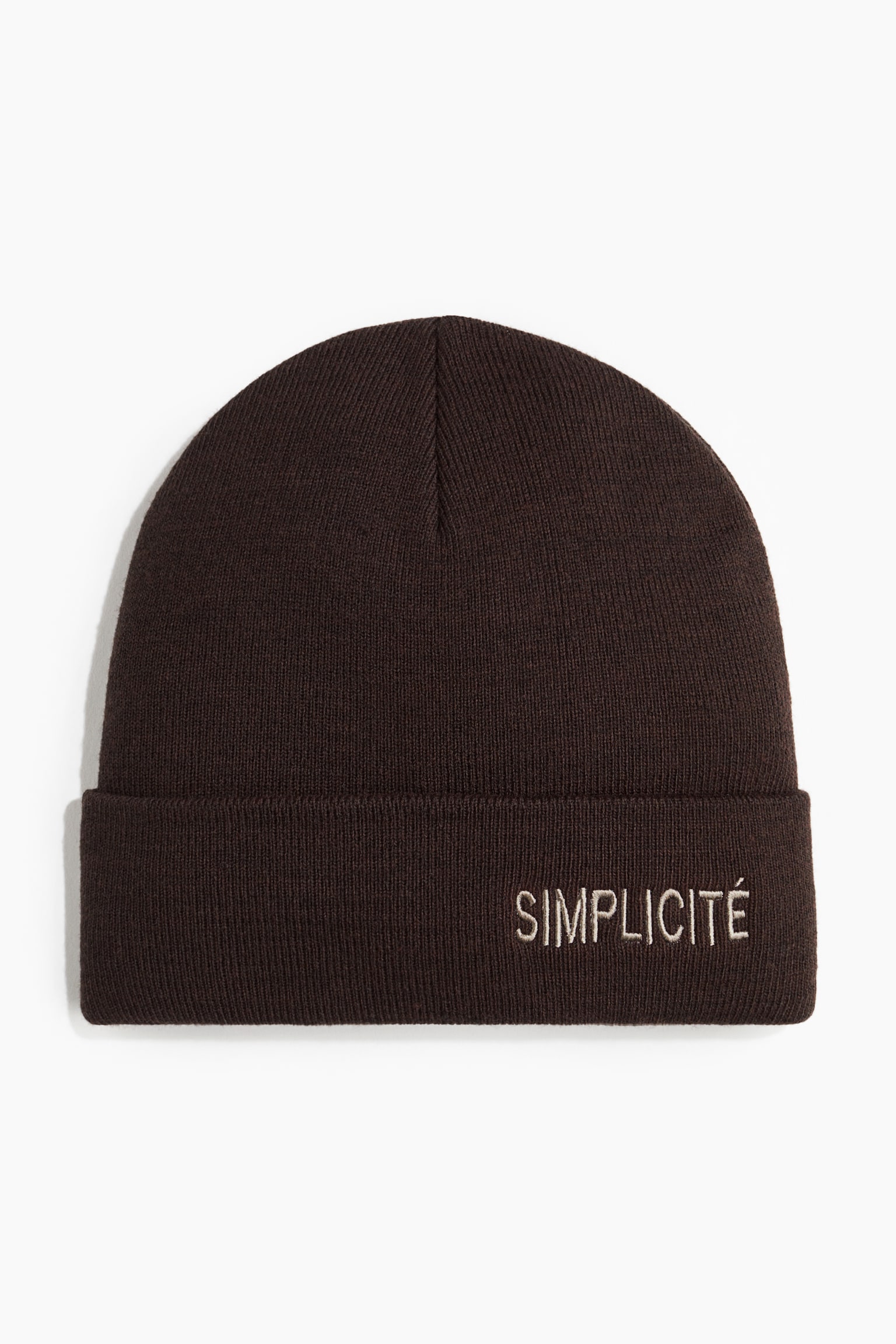 Fine-knit beanie - Dark brown/Simplicité/Black/Simplicité/Beige/Simplicité - 1