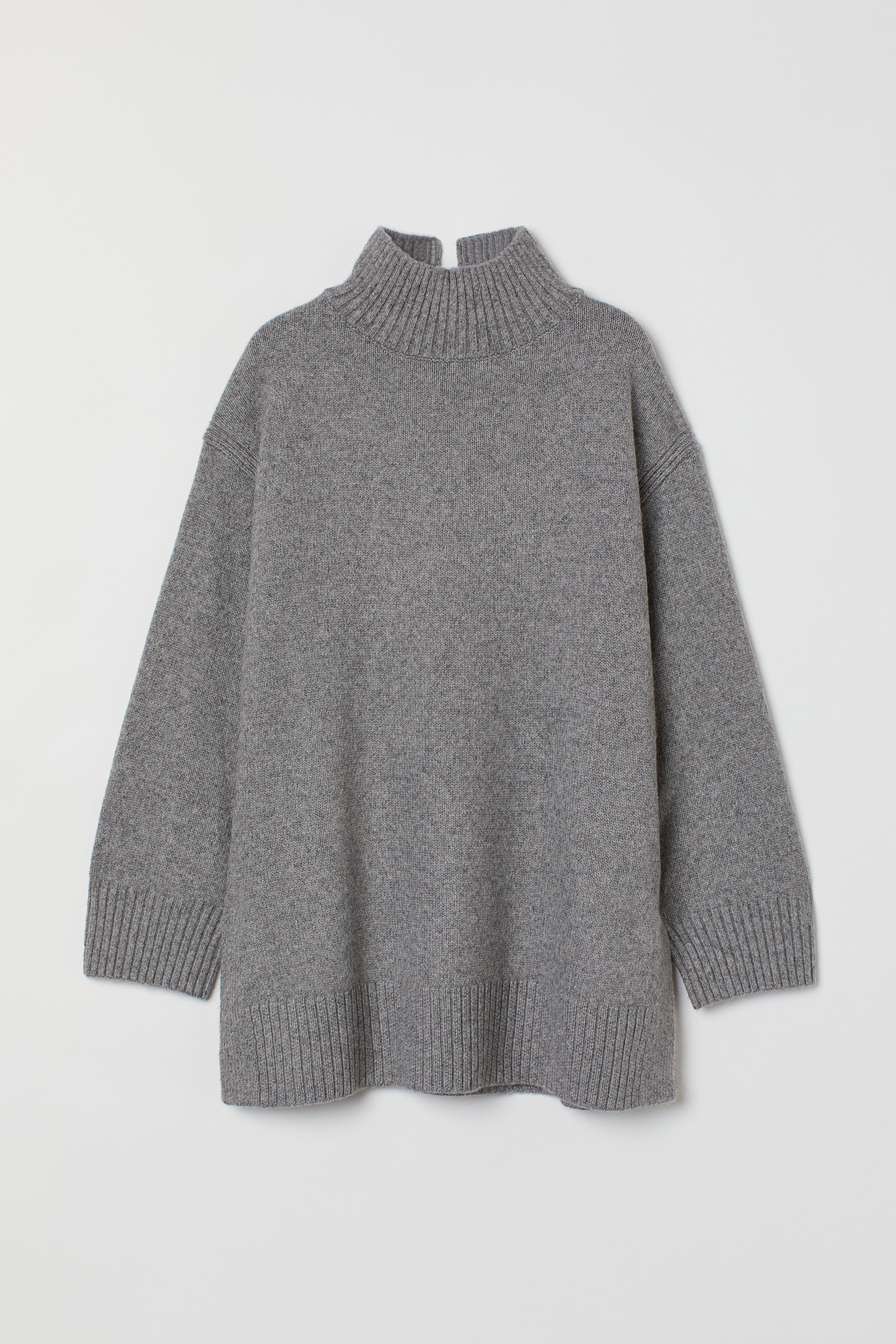 H&m grey turtleneck sweater hotsell