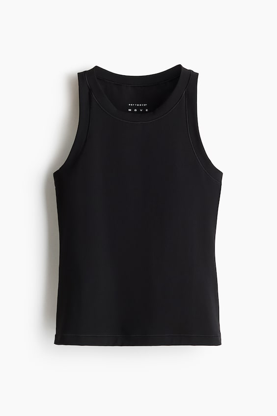 Женские топы H&M Slim-Fit Sports Tank Top with SoftMove™