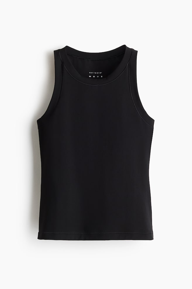 Sporttanktop met SoftMove™ - Slim Fit - Zwart/Wit/Warmbruin - 1