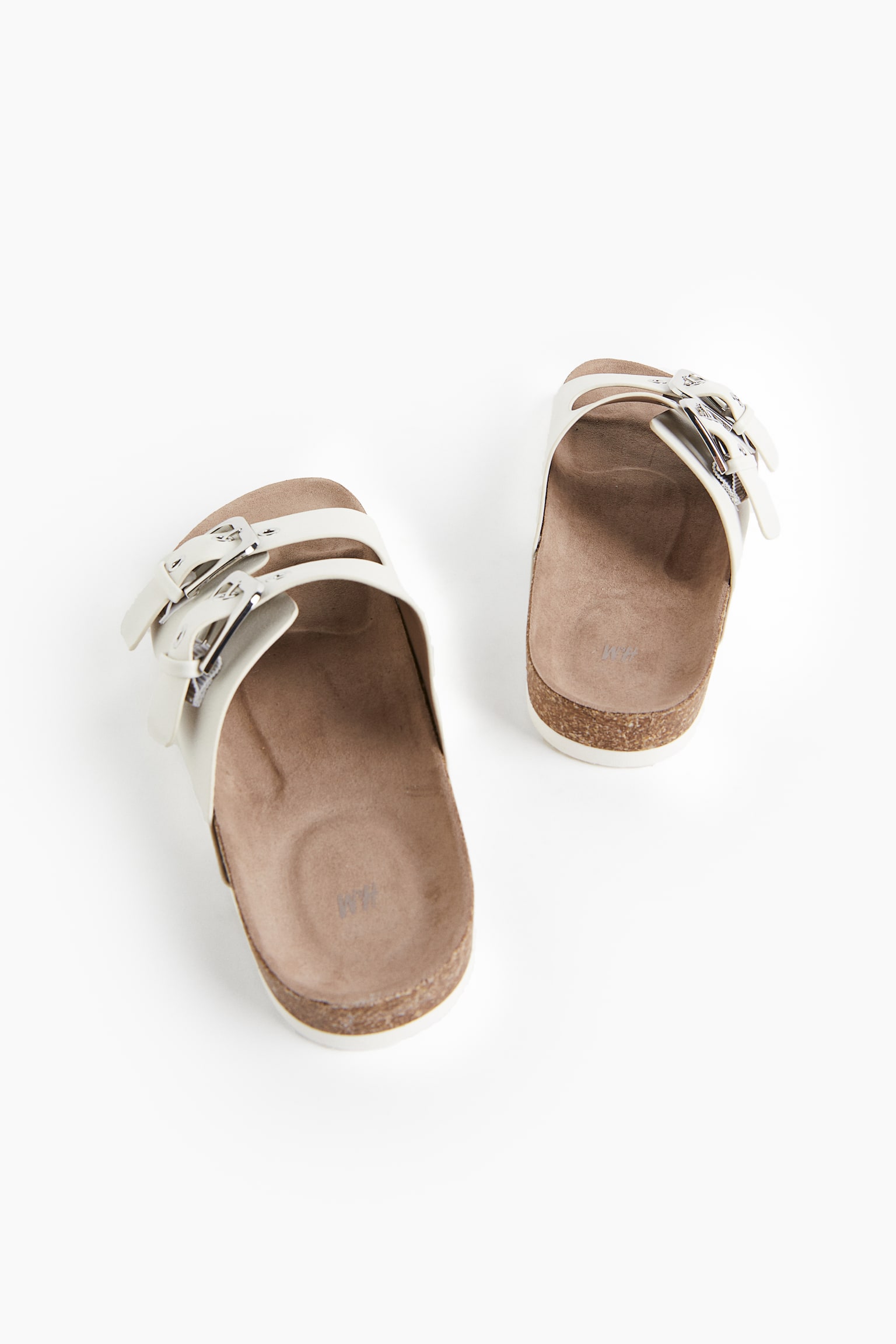 Two-strap slides - White/Brown/Black - 5