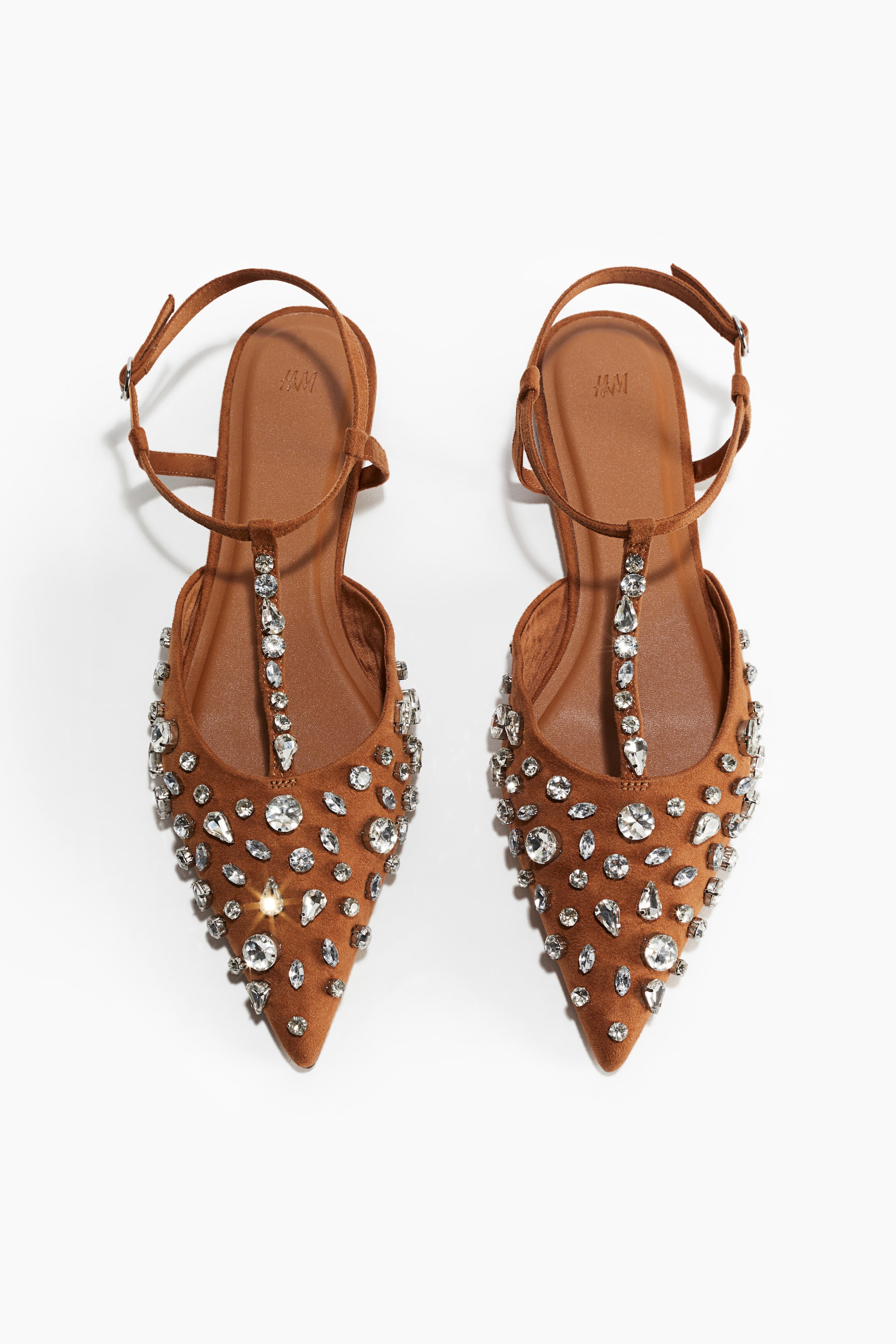 Rhinestone-Embellished Sandals