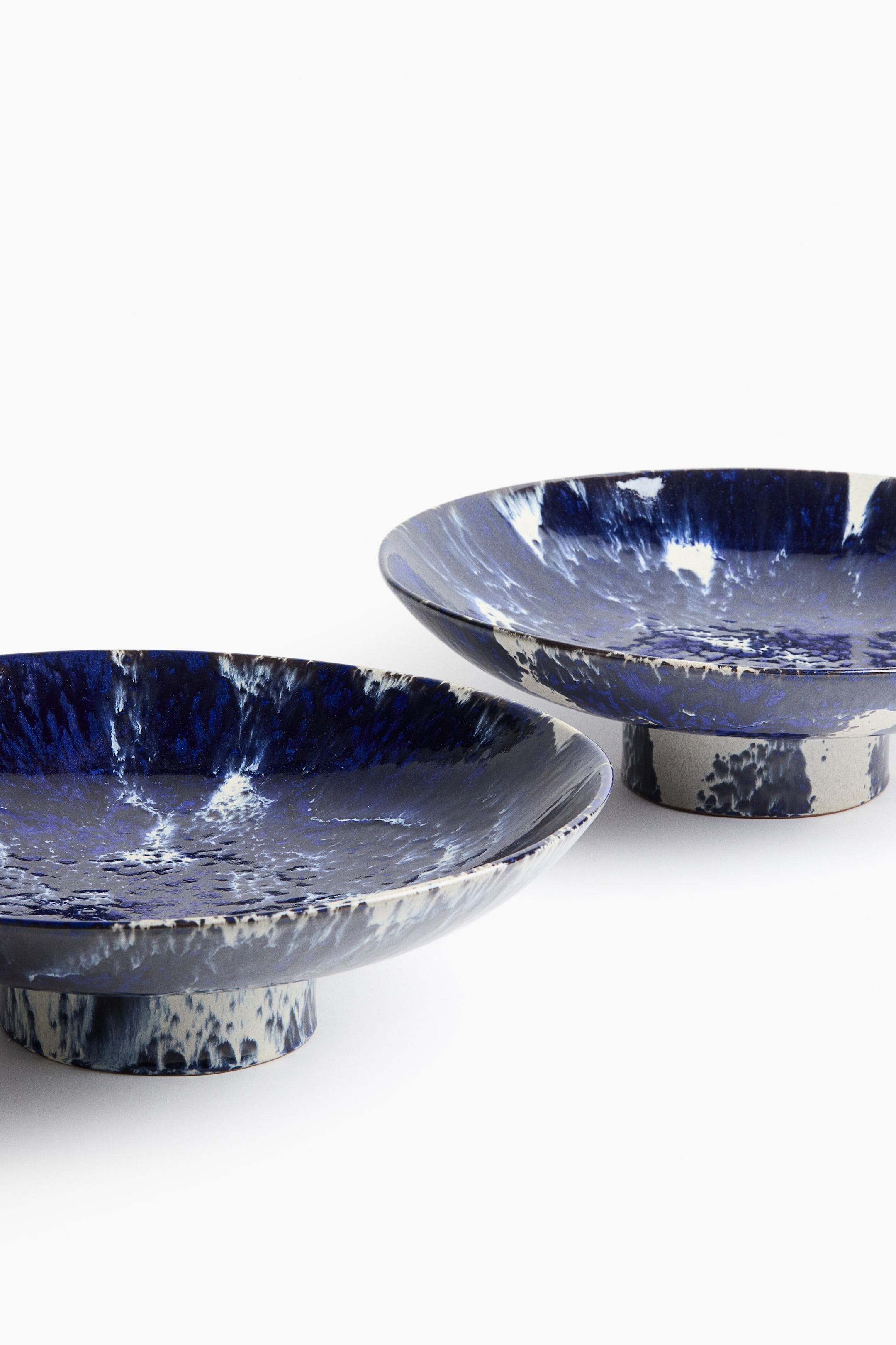 Footed Terracotta Serving Bowl